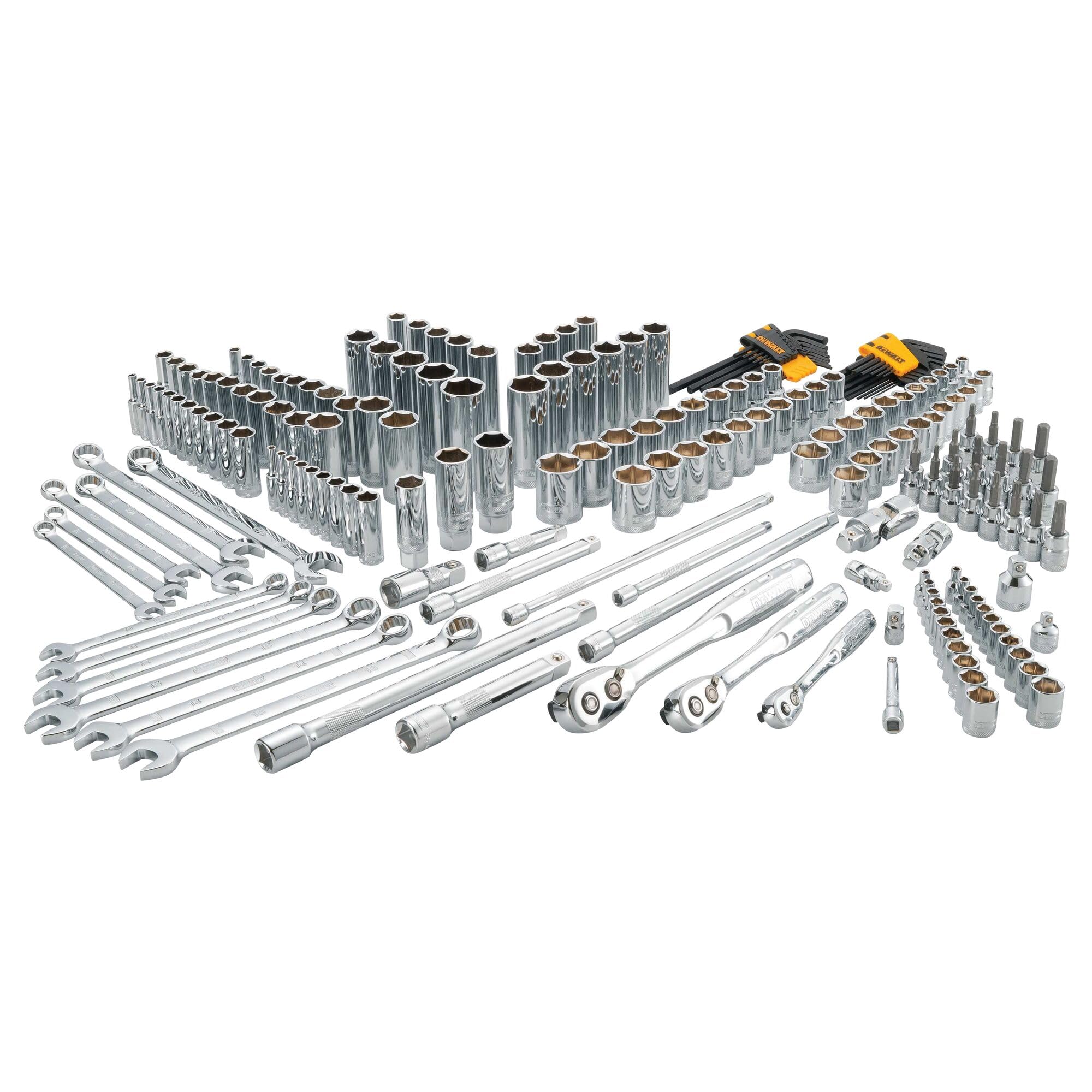 dewalt-dwmt72165-204-piece-mechanics-tool-set-sae-metric-sockets-wrenches-ratche image 6