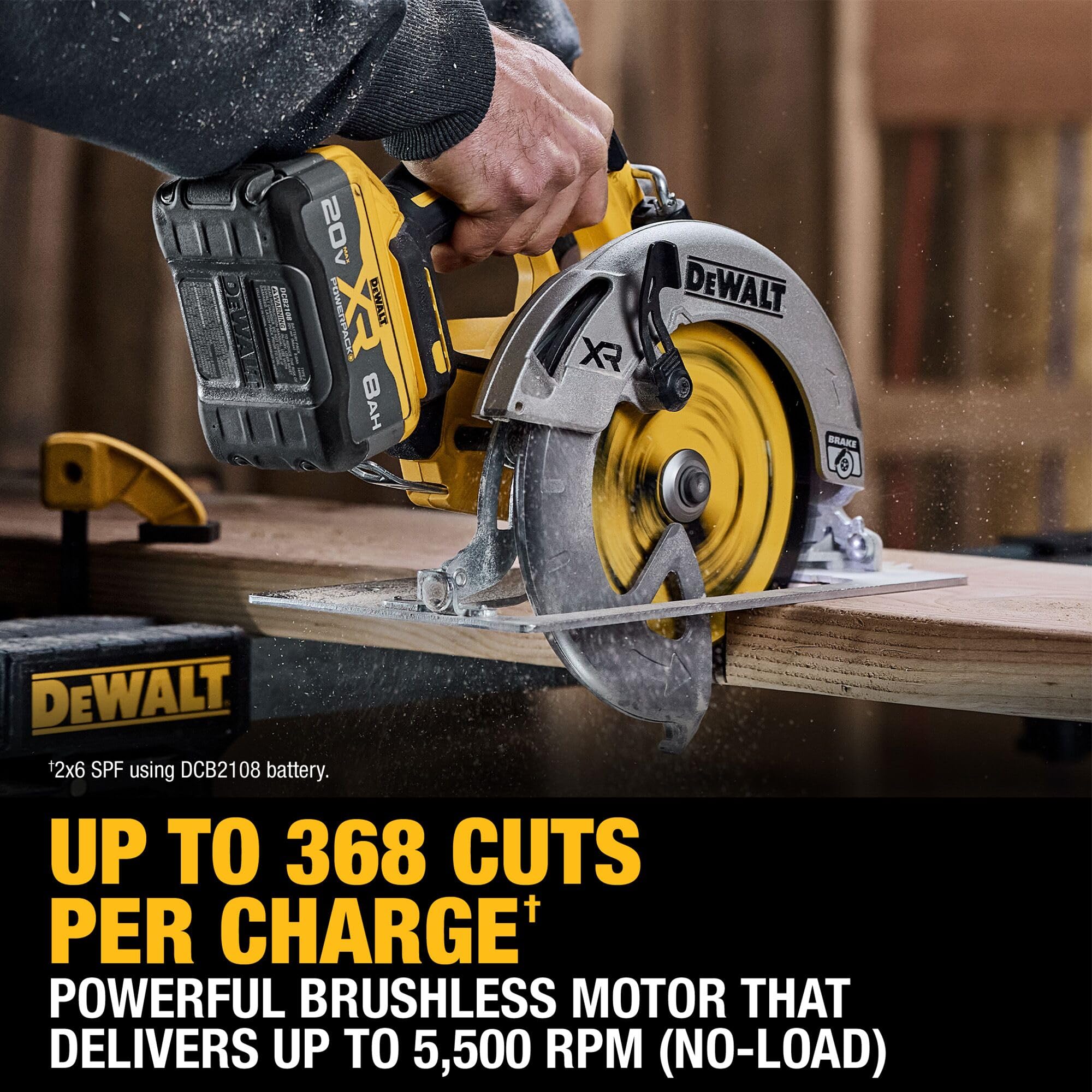 dewalt-dcs590ww1-20v-max-xr-7-1-4-circular-saw-kit-with-battery-charger image 5