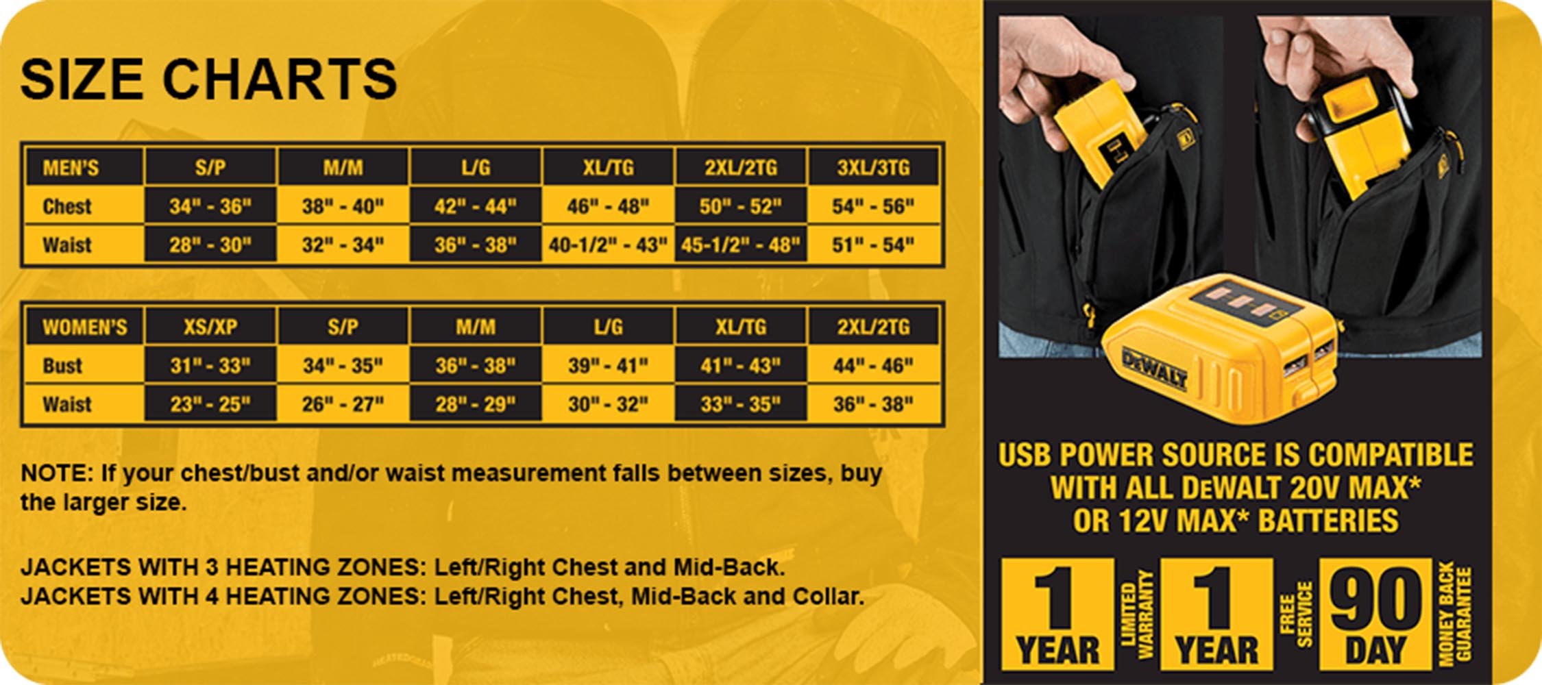 dewalt-dchj070c1-l-20v-12v-max-high-vis-heated-jacket-kit-large image 7