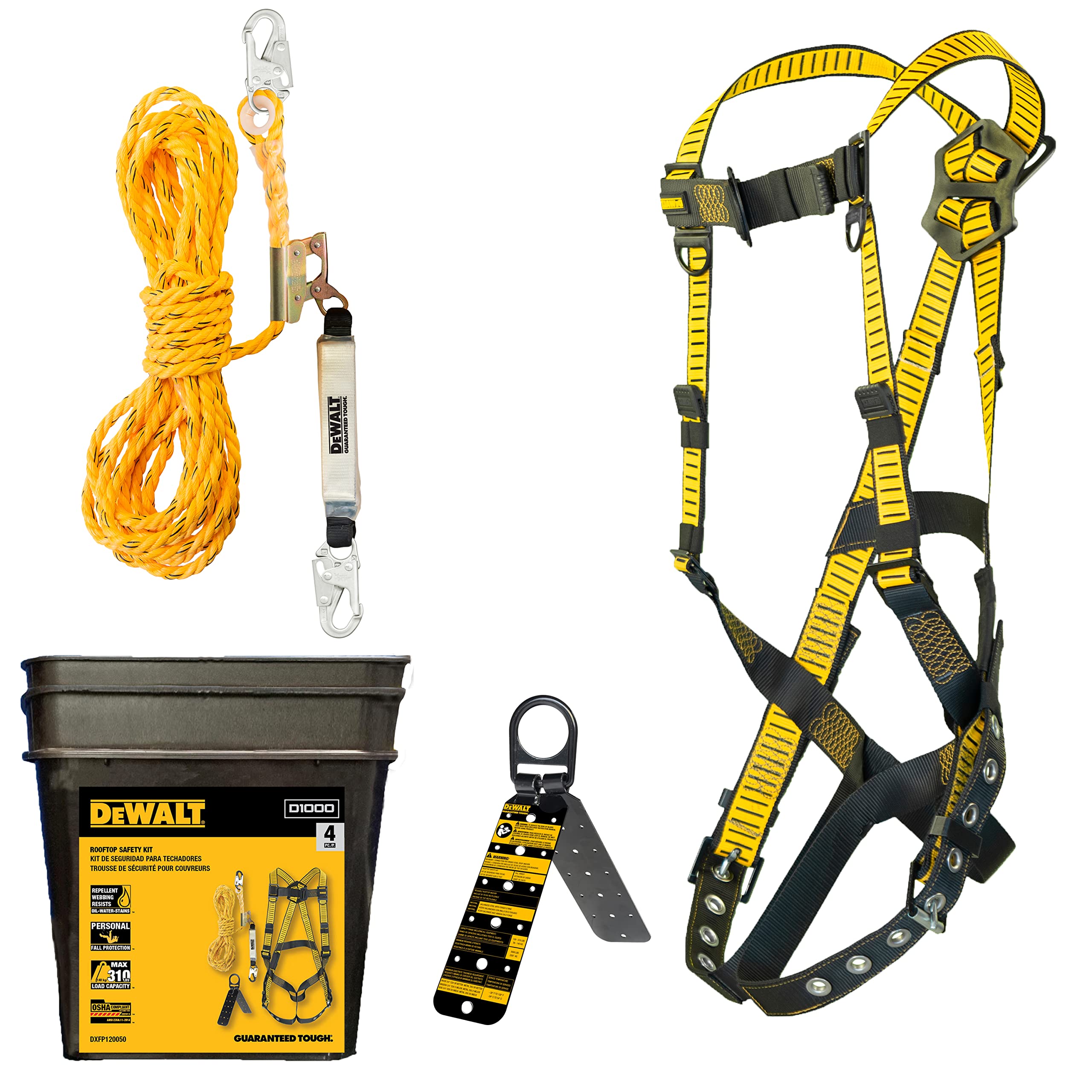 dewalt-rooftop-safety-kit-with-d1000-harness-50-vertical-lifeline-and-reusable-a image 1