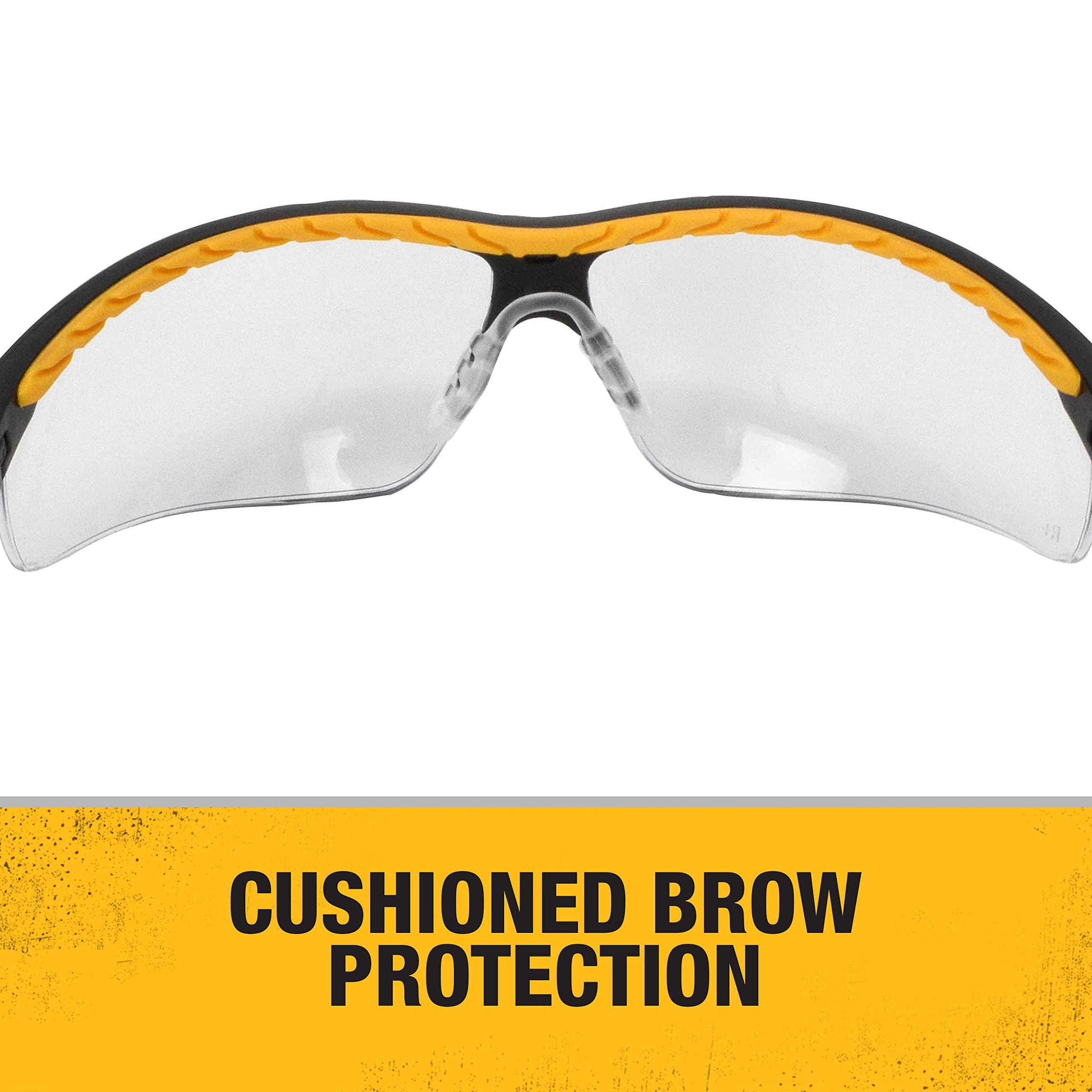 dewalt-dpg55-dual-comfort-safety-glasses-silver-mirror-adjustable-rubber-rimless image 4