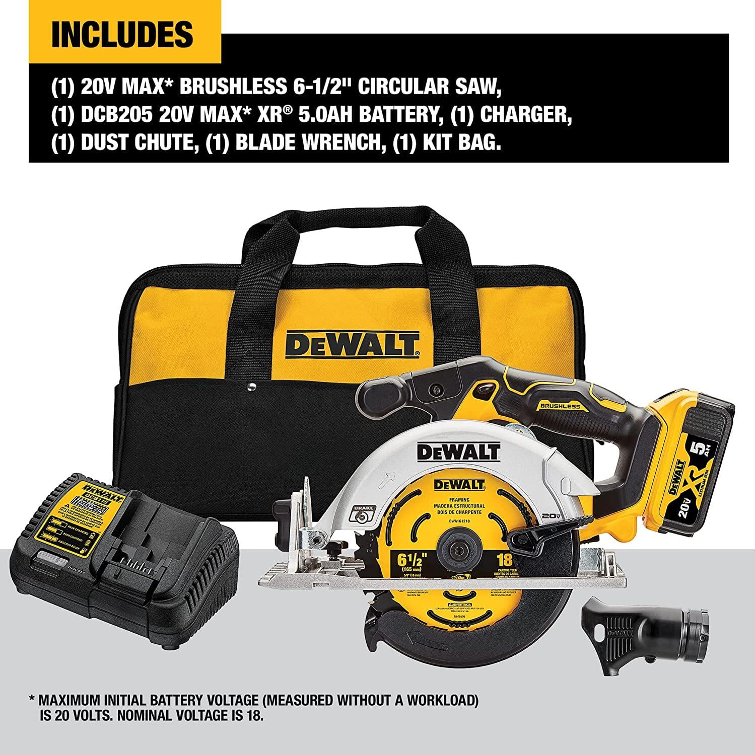 dewalt-20v-max-6-1-2-inch-brushless-cordless-circular-saw-with-battery-and-charg image 2