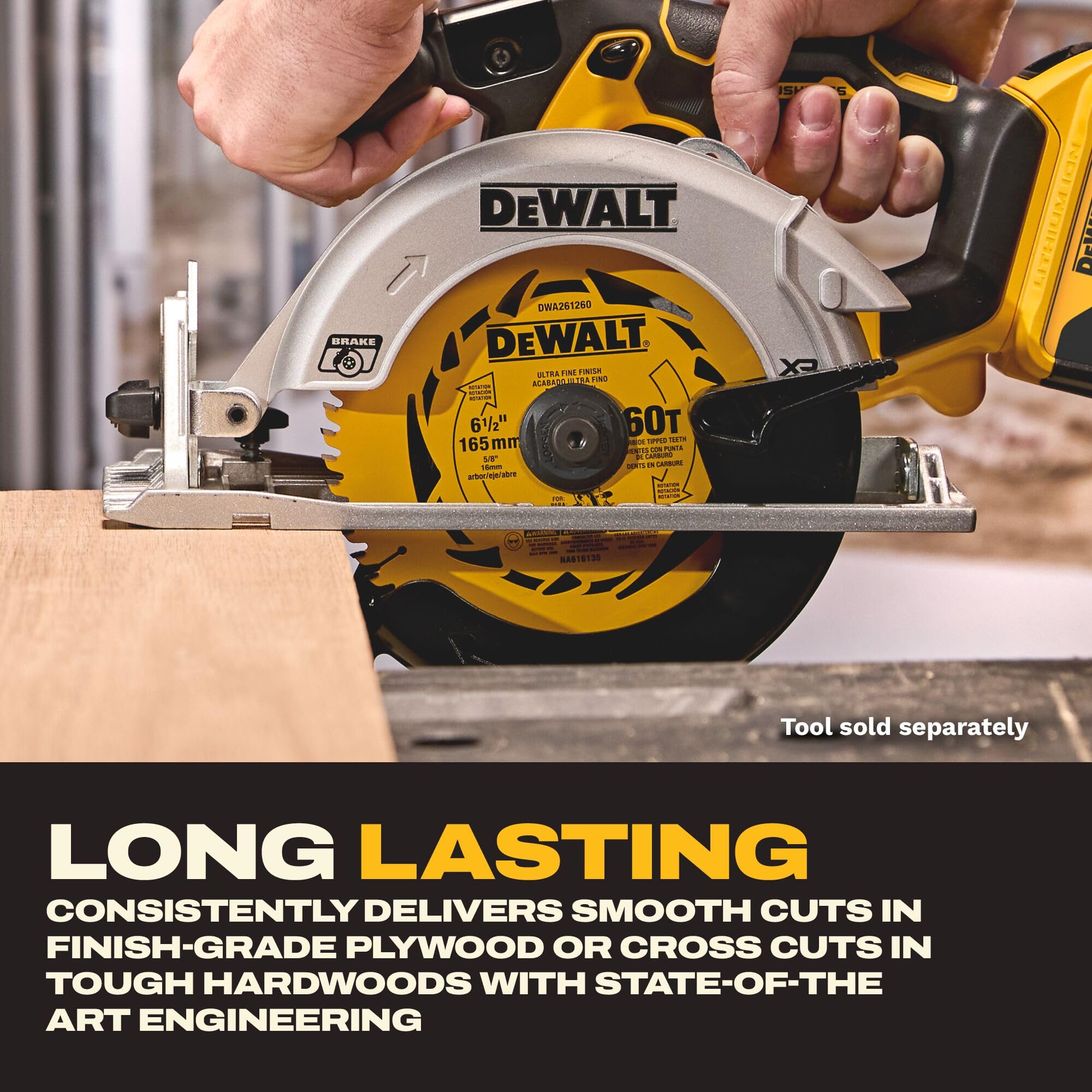 dewalt-dwa261260-6-1-2-circular-saw-blade-60t-ptfe-coated-ultra-fine-finish image 3