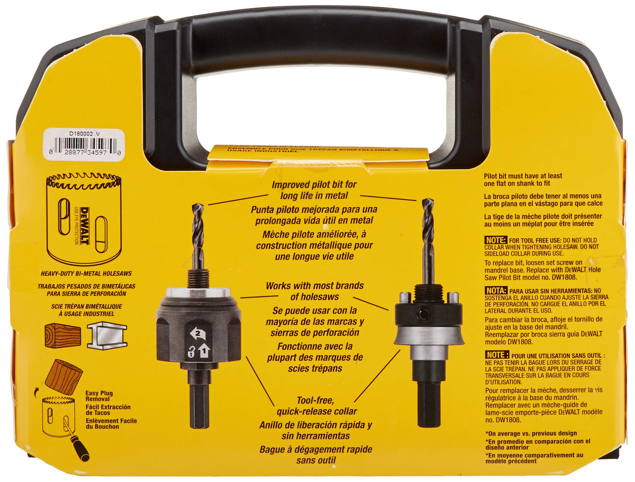 dewalt-d180002-standard-electrician-s-bi-metal-hole-saw-kit-yellow image 3