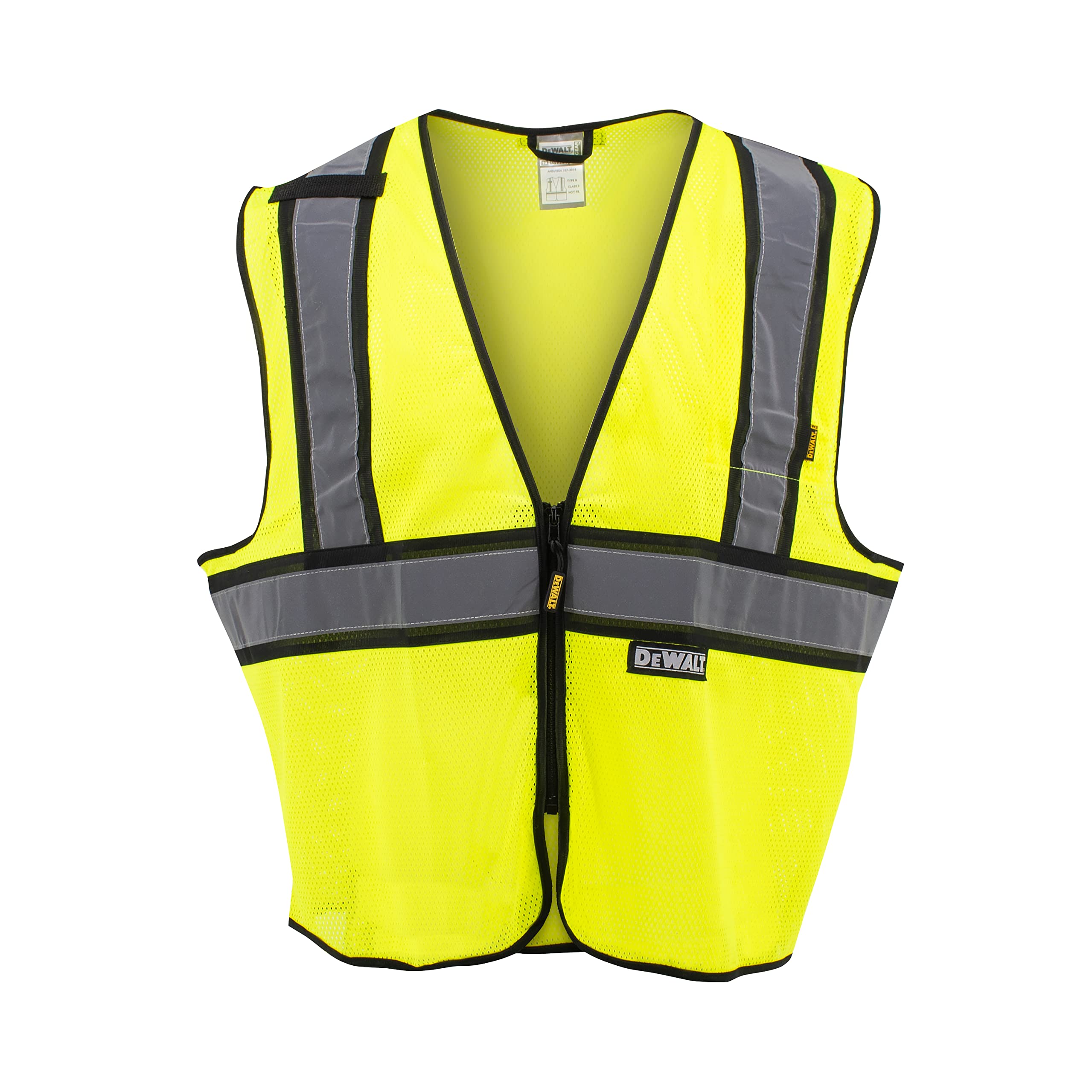 dewalt-dsv221-class-2-high-visibility-mesh-vest-green-large image 1