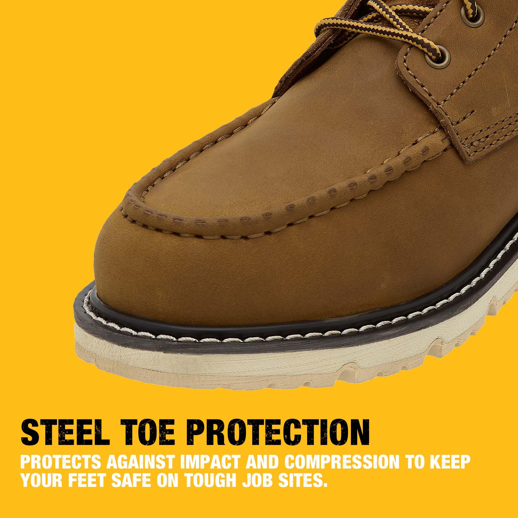 dewalt-forge-moc-toe-men-s-steel-toe-work-boots-with-flex-outsole image 4