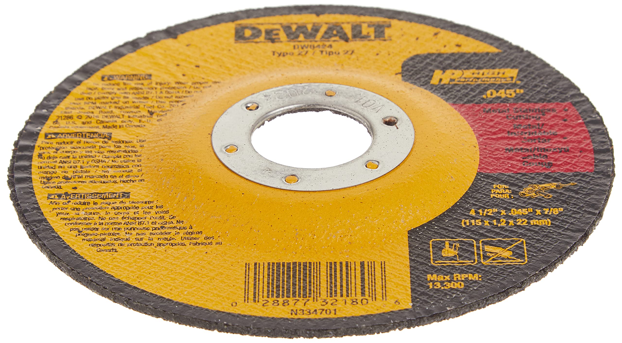 dewalt-dw8424-4-1-2-in-thin-cutting-wheel-045-in-x-7-8-in-pack-of-1 image 3