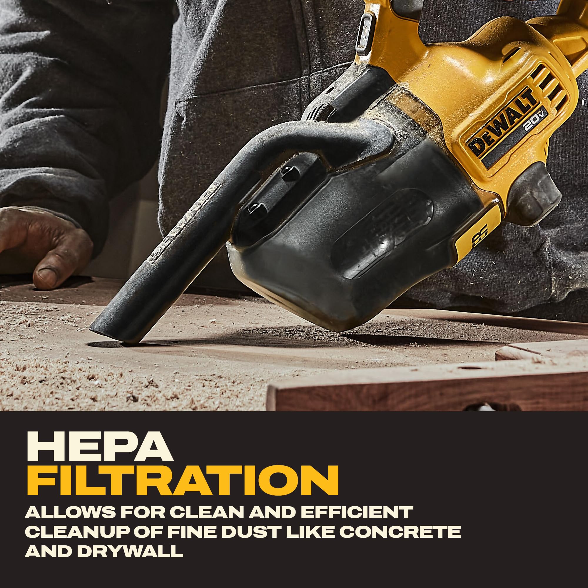 dewalt-20v-max-handheld-vacuum-with-hepa-filter-and-6-attachments-tool-only-dcv5 image 4