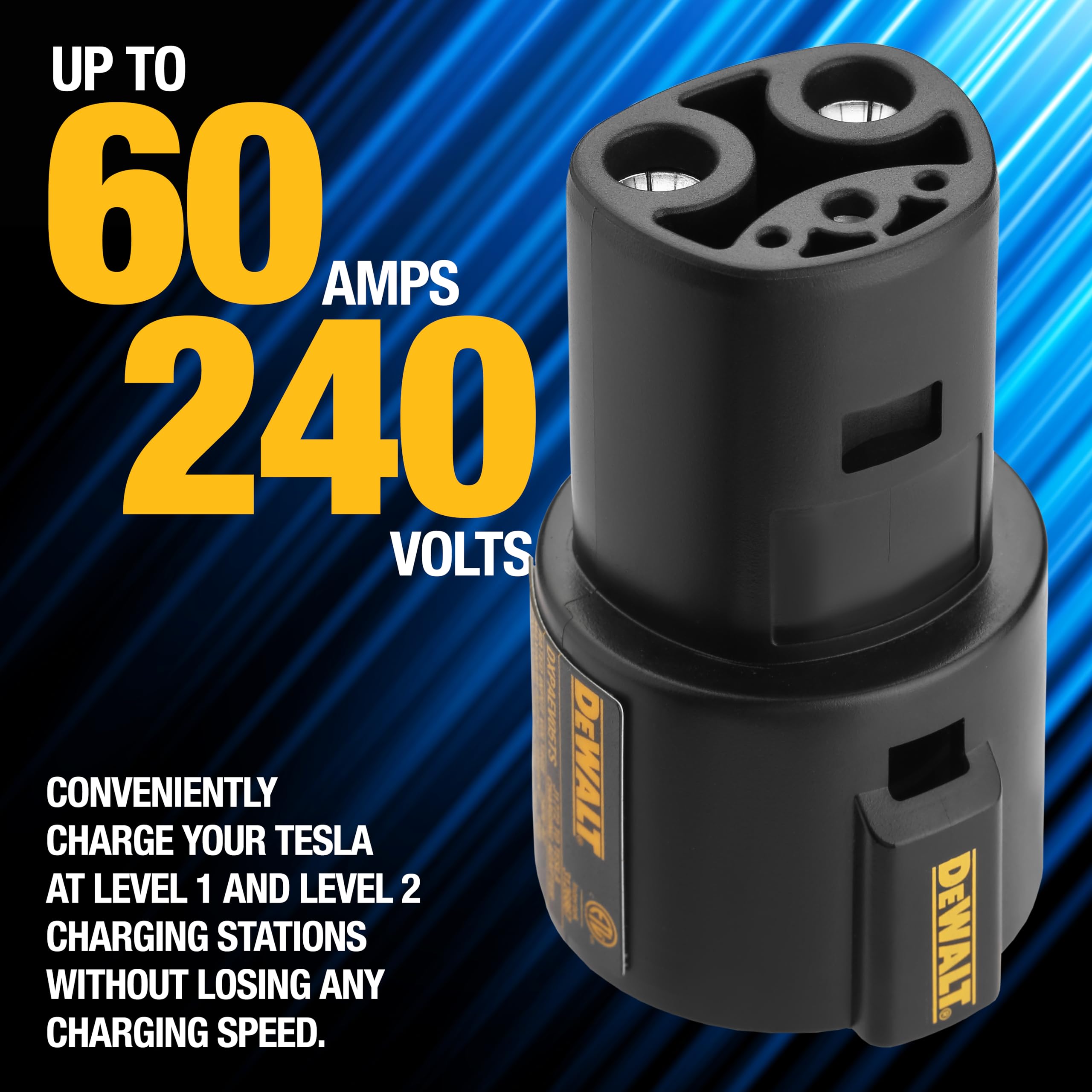 dewalt-sae-j1772-to-tesla-ev-charging-adapter-60a-250v-no-tools-required image 5
