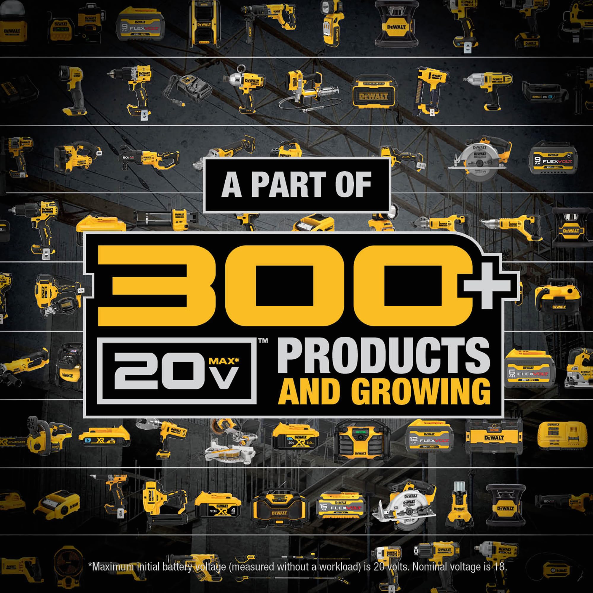 dewalt-20v-max-cordless-jobsite-fan-dce512b-variable-speed-650-cfm-tool-only image 8