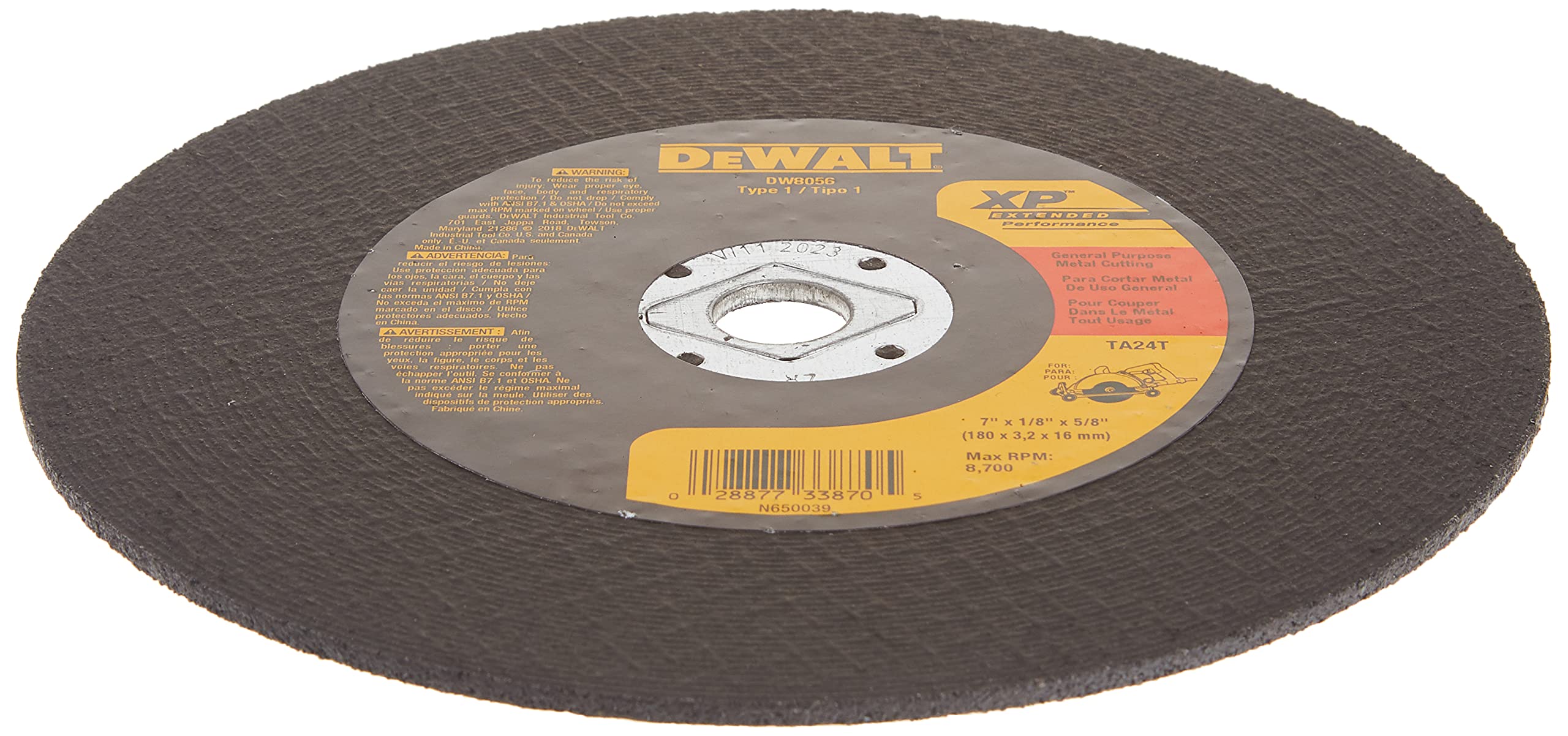 dewalt-dw8056-7-inch-extended-performance-metal-abrasive-saw-blade image 4