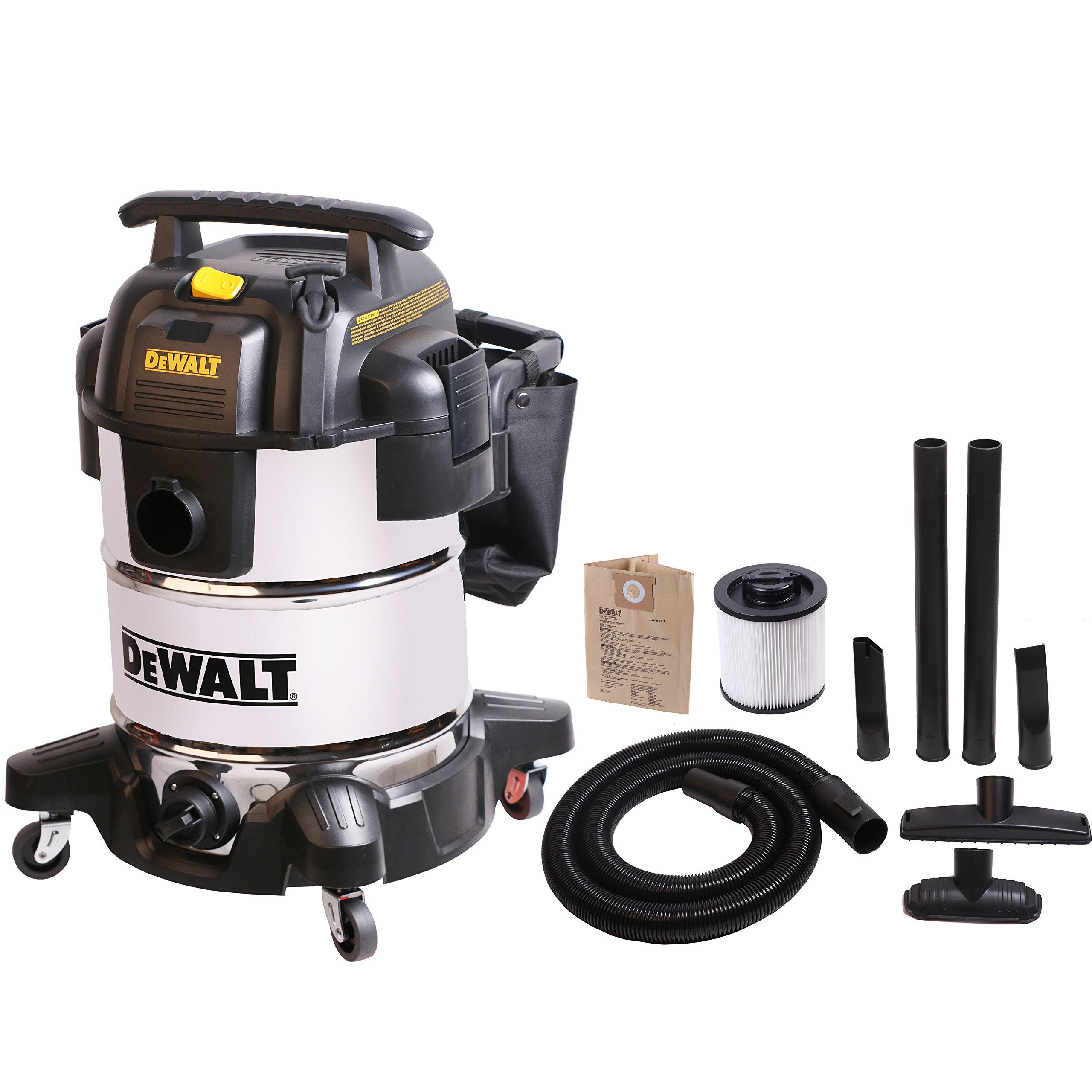 dewalt-10-gallon-stainless-steel-wet-dry-vac-5-0-peak-hp image 2