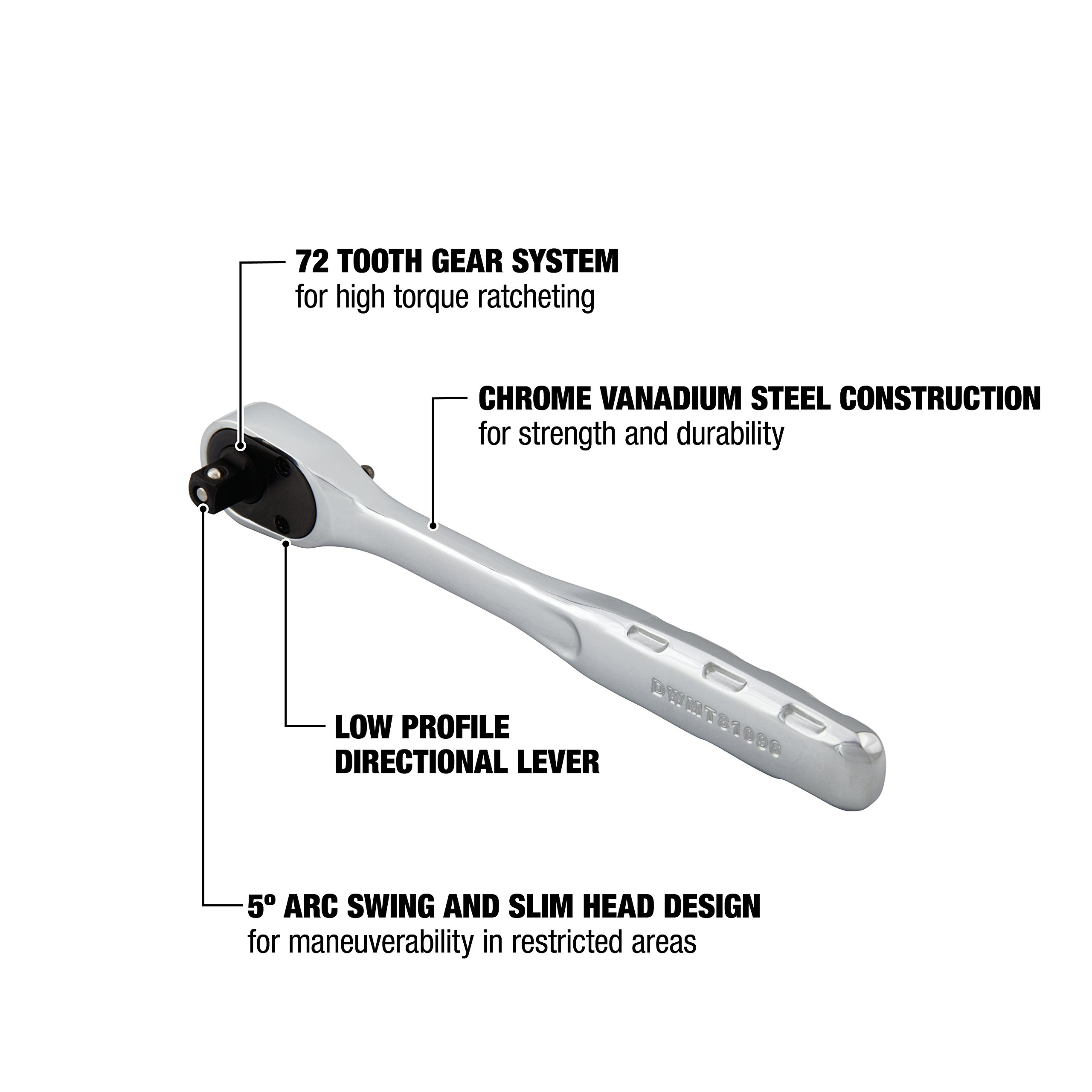 dewalt-dwmt81096-1-4-inch-drive-quick-release-ratchet image 2