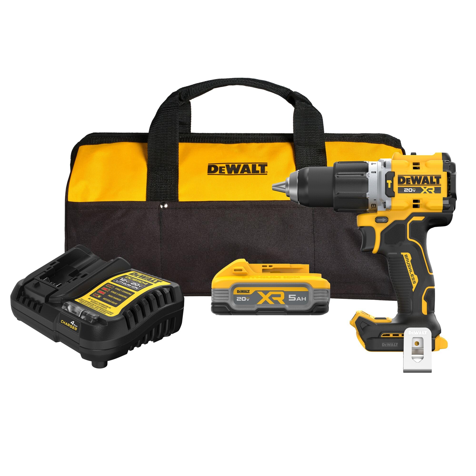 dewalt-dcd806h1-20v-max-xr-1-2-in-brushless-cordless-hammer-drill-kit-with-5ah-b image 1