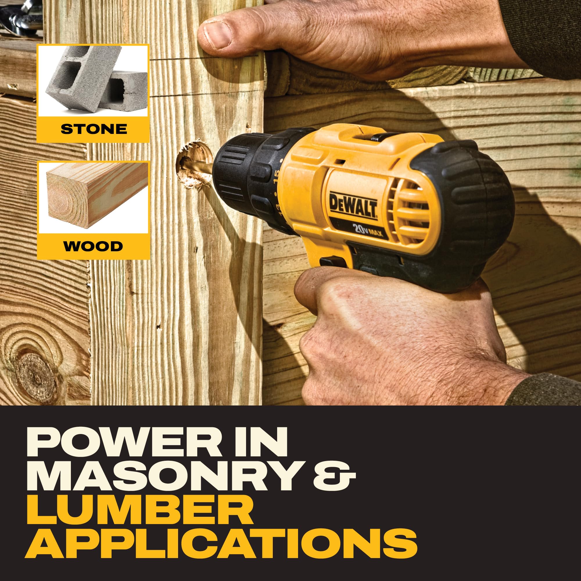 dewalt-20v-max-cordless-drill-impact-driver-combo-kit-with-2-batteries-charger-a image 6