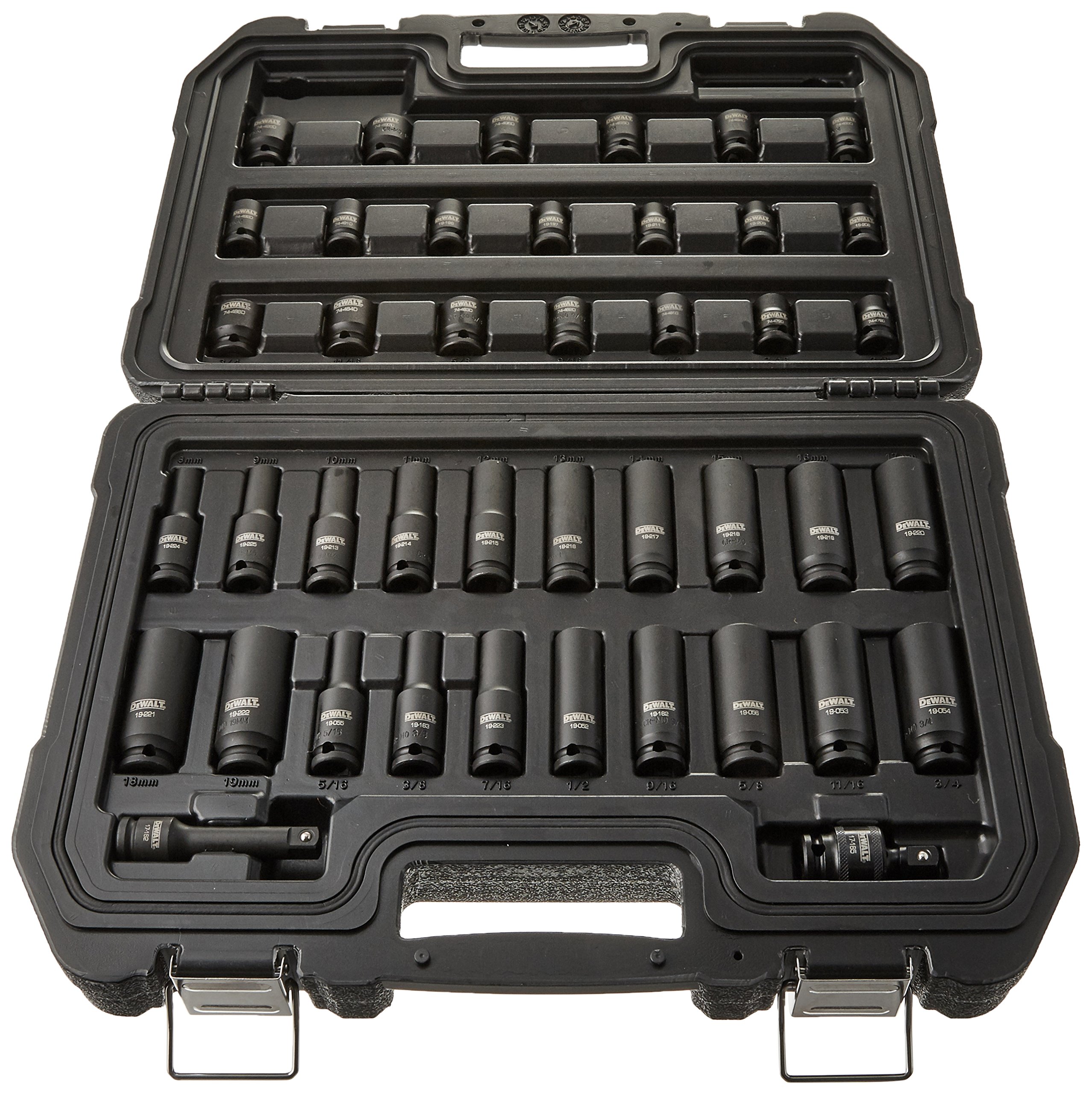 dewalt-impact-socket-set-3-8-inch-drive-sae-metric-42-piece-dwmt19248 image 1