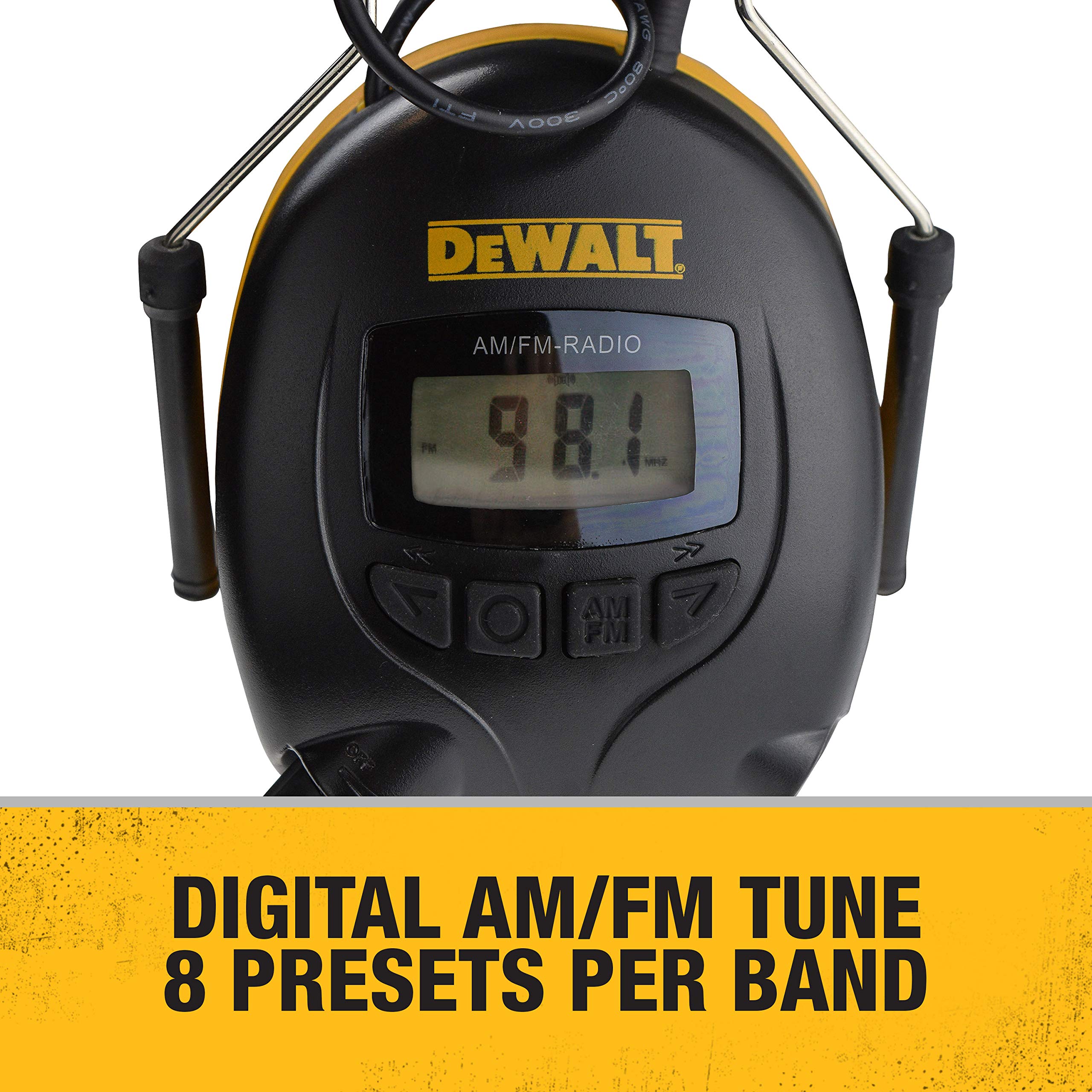 dewalt-dpg15-hearing-protection-earmuffs-with-am-fm-radio-nrr-25-db image 3
