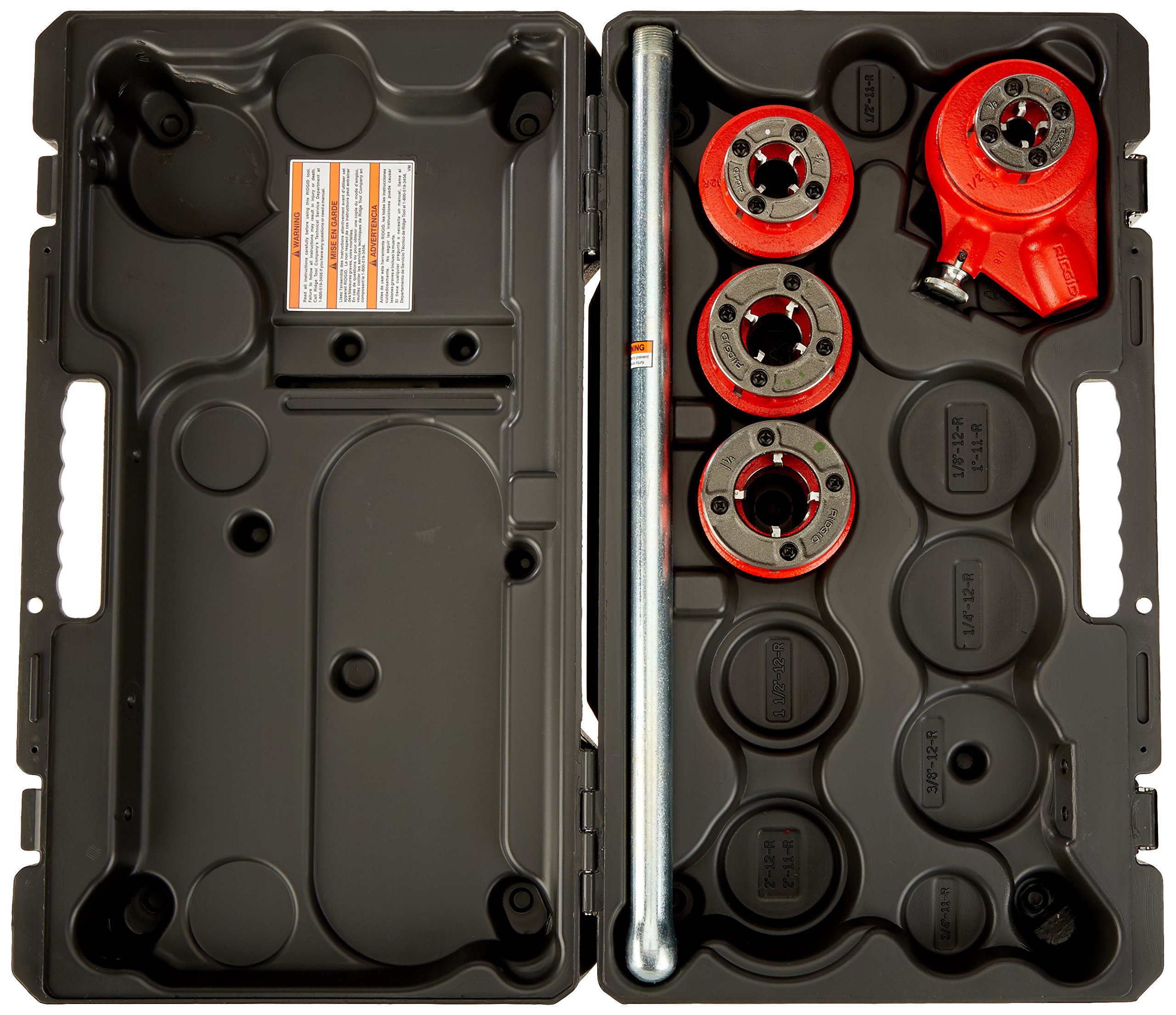ridgid-36480-12-r-exposed-ratchet-threader-set-1-2-inch-to-1-1-4-inch-npt image 3