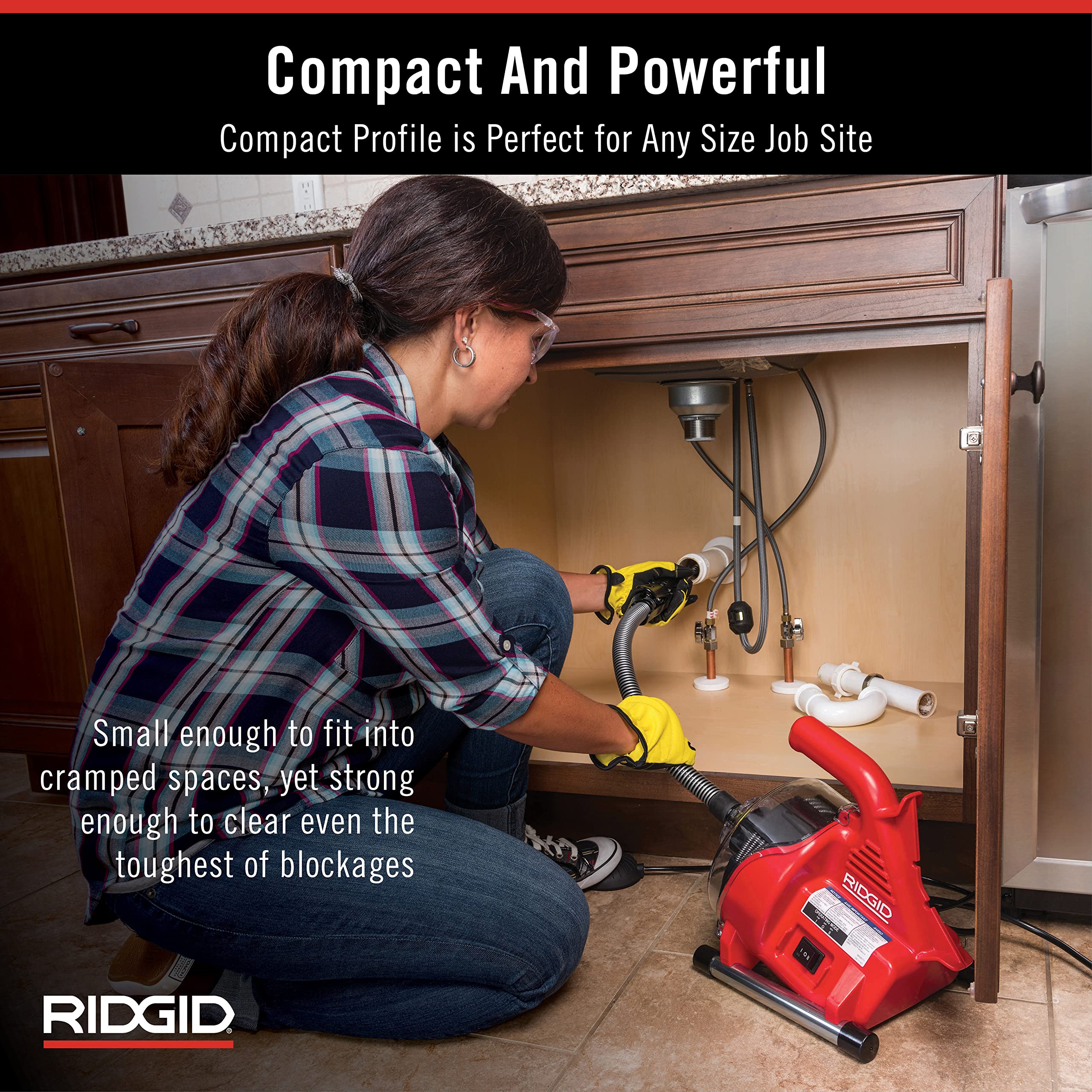 ridgid-55808-powerclear-120v-drain-cleaning-machine-kit-with-autofeed image 3