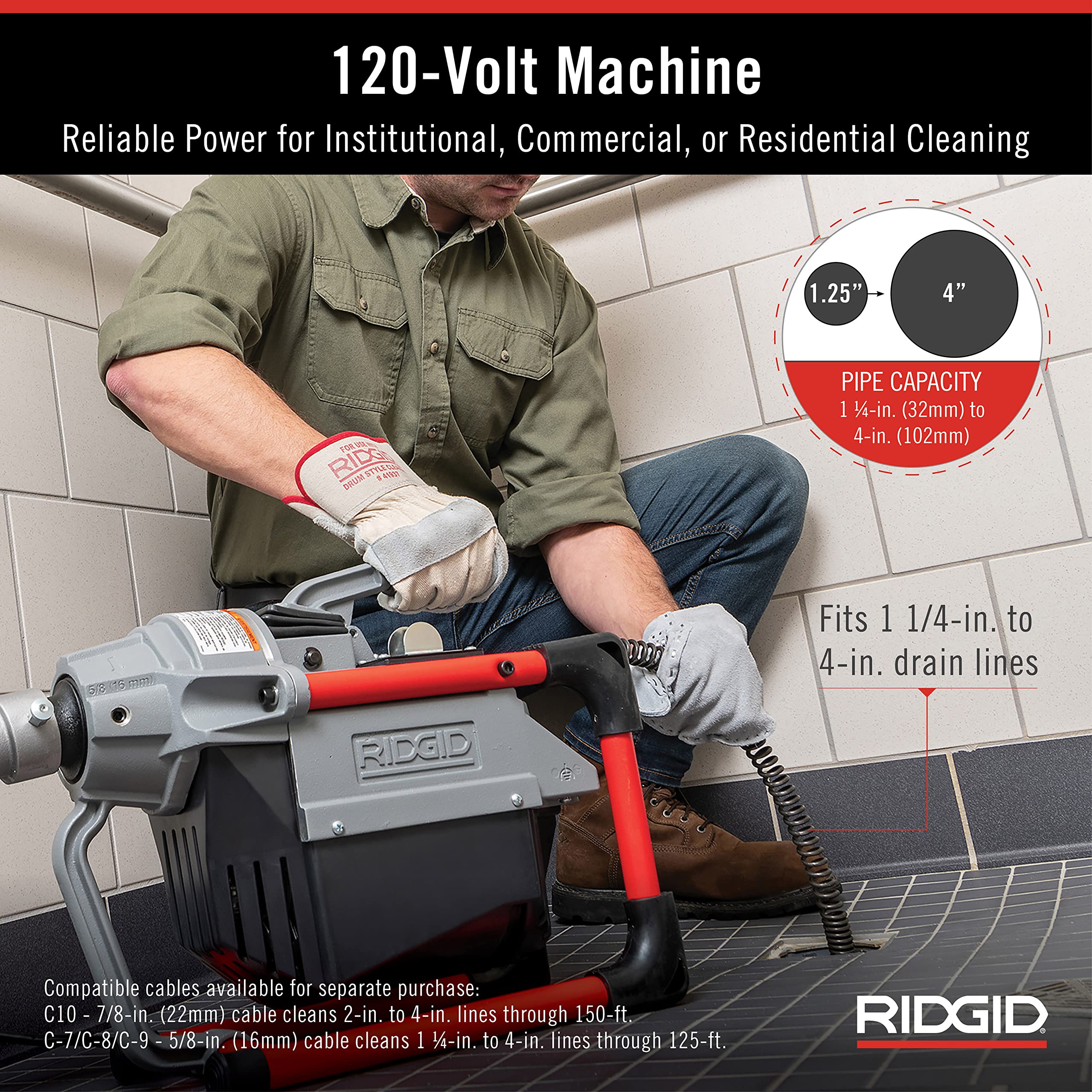 ridgid-k-60sp-compact-120-volt-sectional-drain-cleaning-machine-kit image 3