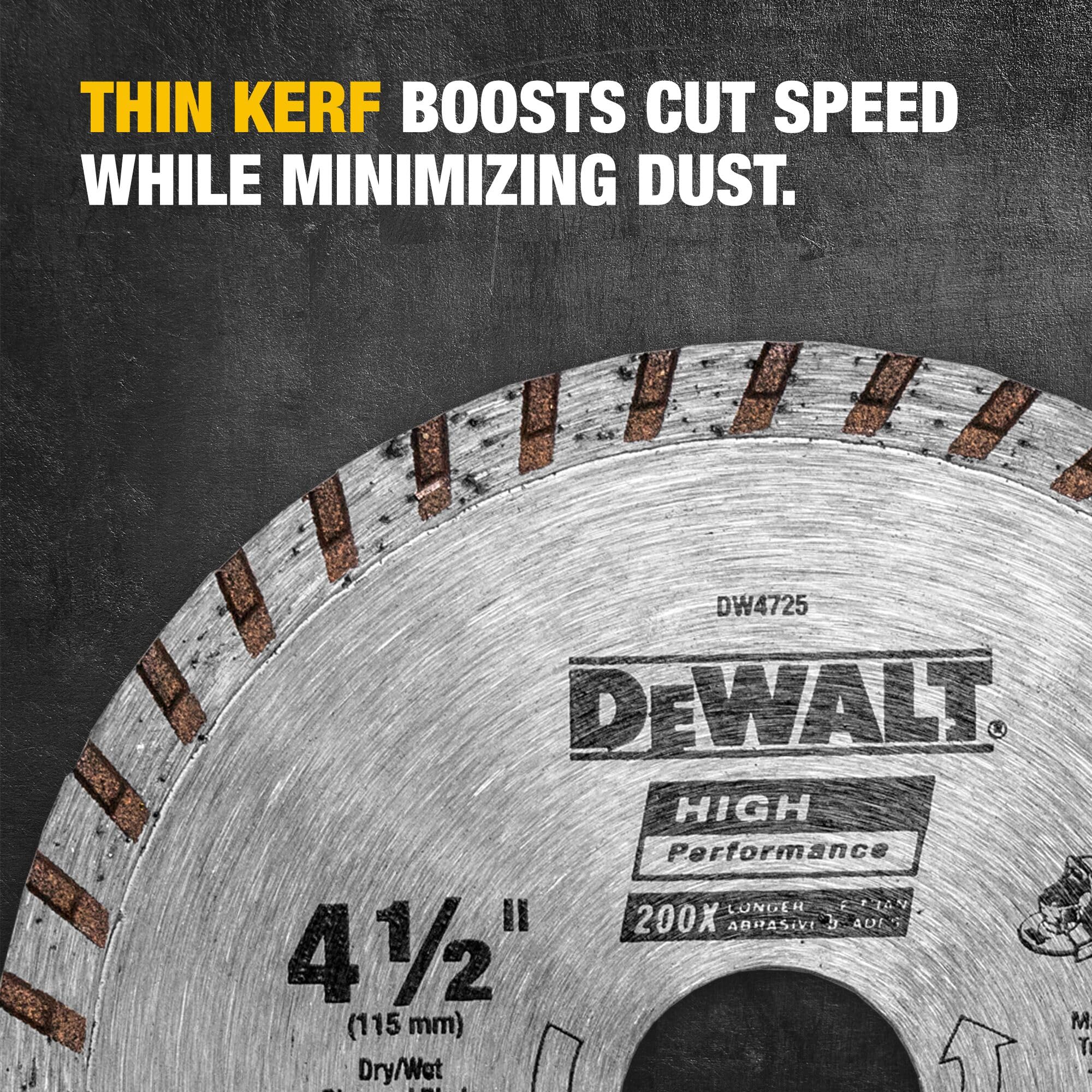 dewalt-dw4725-4-1-2-continuous-rim-diamond-blade-for-masonry-dry-cutting-7-8-arb image 5