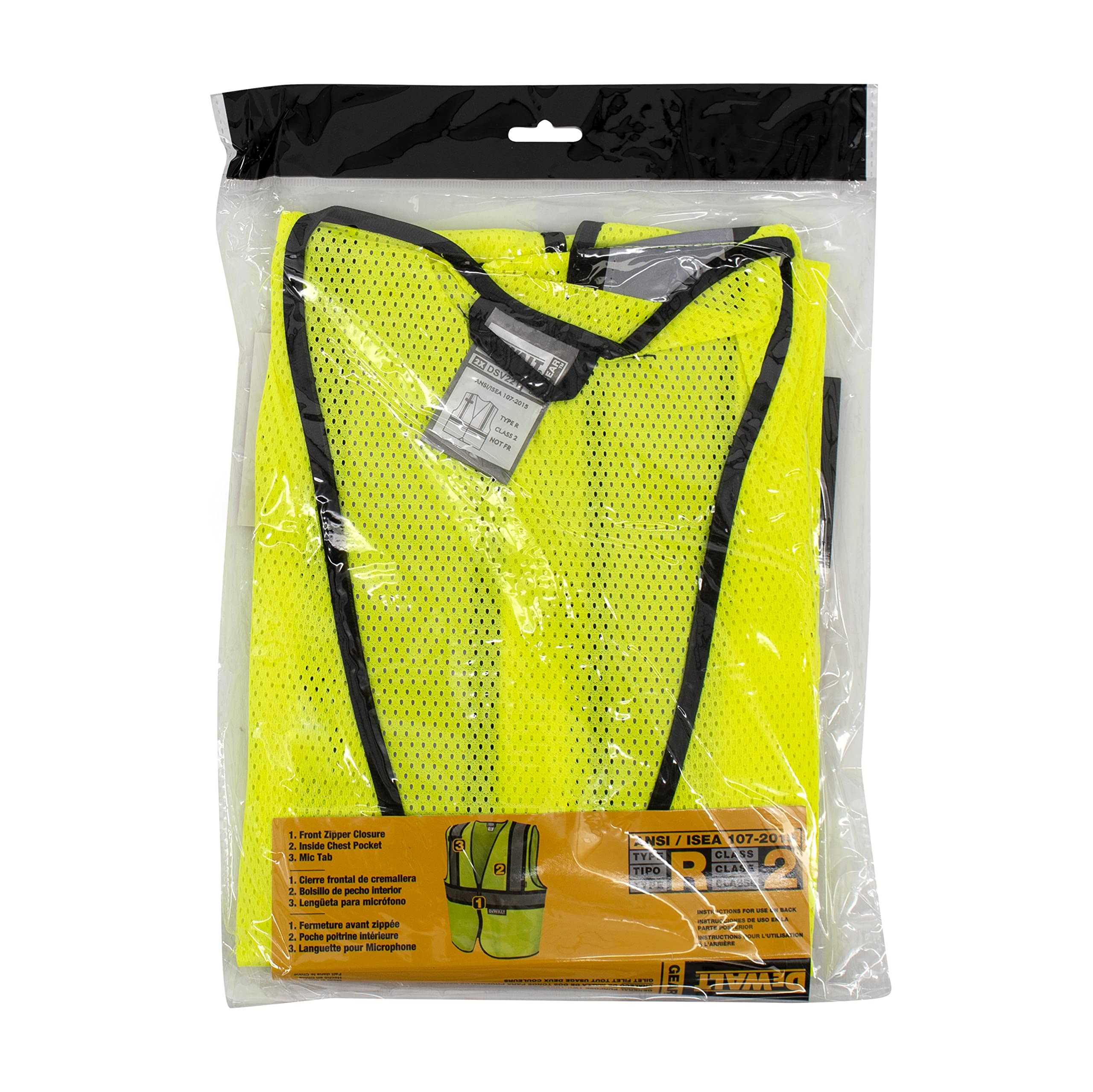 dewalt-dsv221-class-2-high-visibility-mesh-vest-green-large image 7