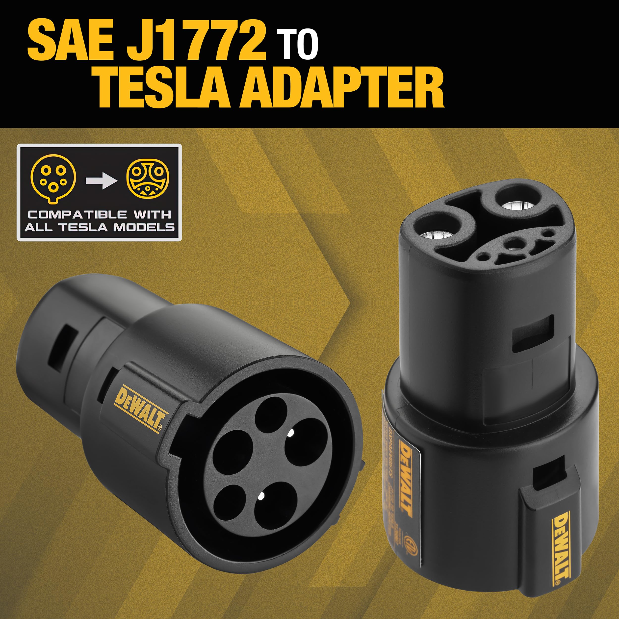 dewalt-sae-j1772-to-tesla-ev-charging-adapter-60a-250v-no-tools-required image 3