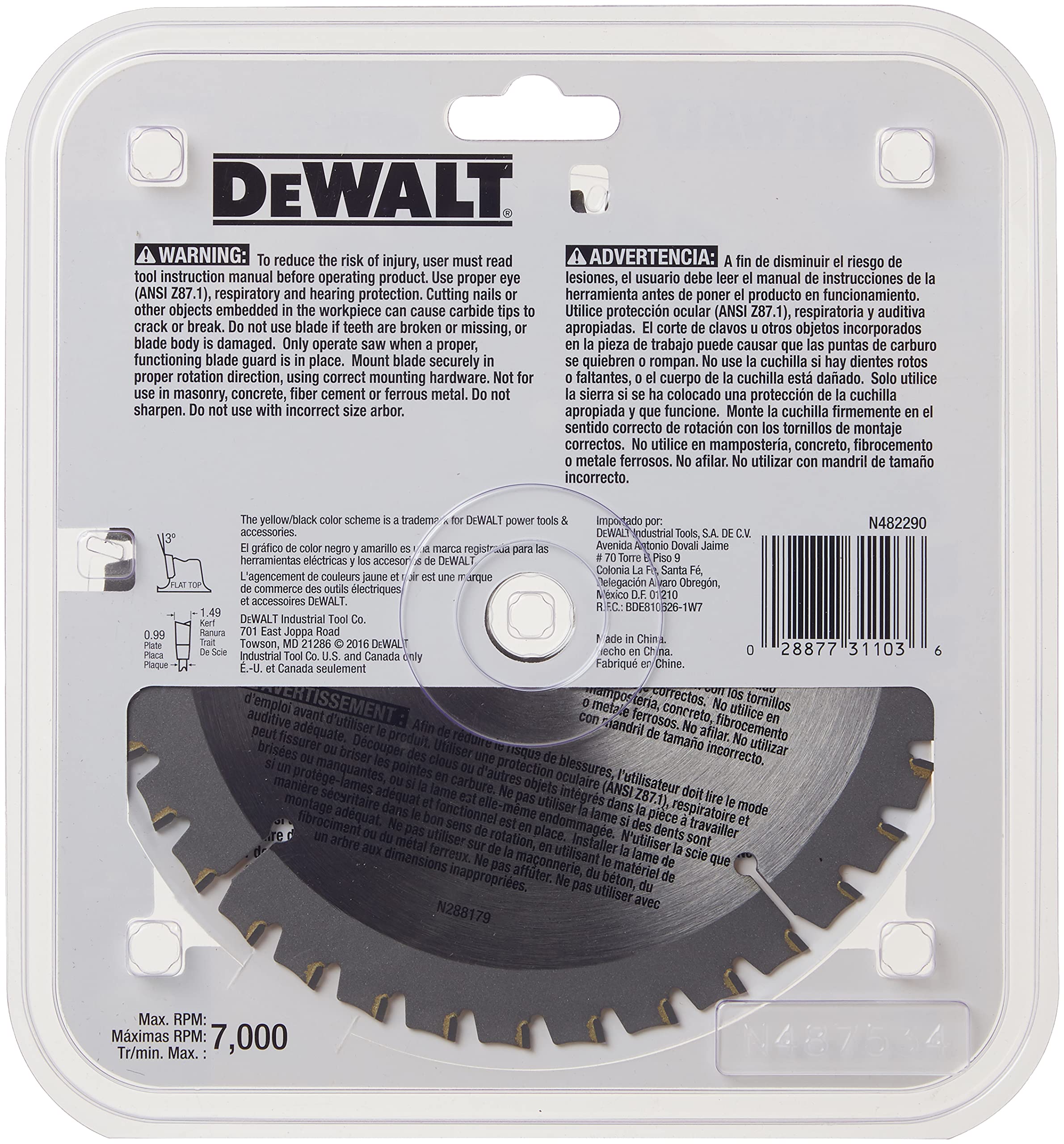 dewalt-dw9152-6-1-2-inch-36-tooth-aluminum-cutting-circular-saw-blade image 3