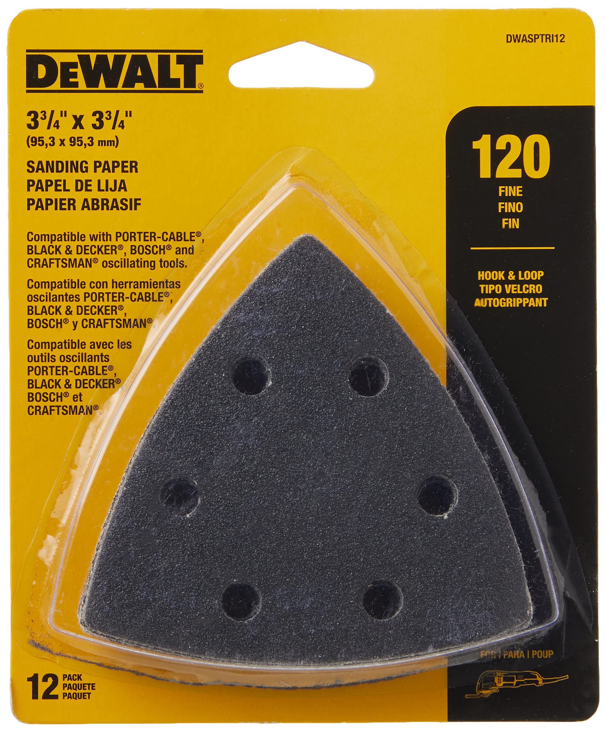 dewalt-dwasptri12-hook-and-loop-triangle-120-grit-sandpaper-12-pack image 1