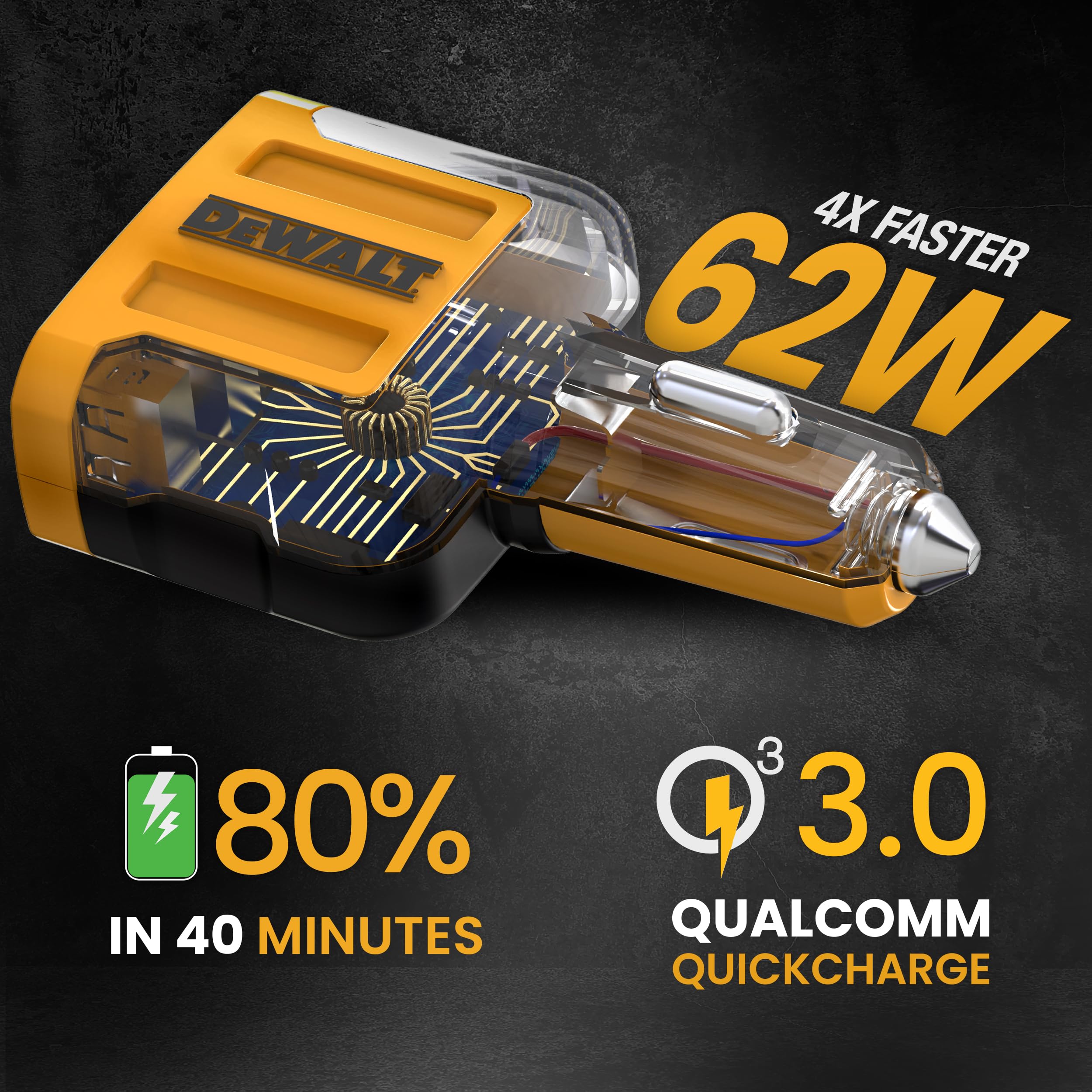 dewalt-heavy-duty-4-port-usb-c-car-charger-60w-fast-charging image 3