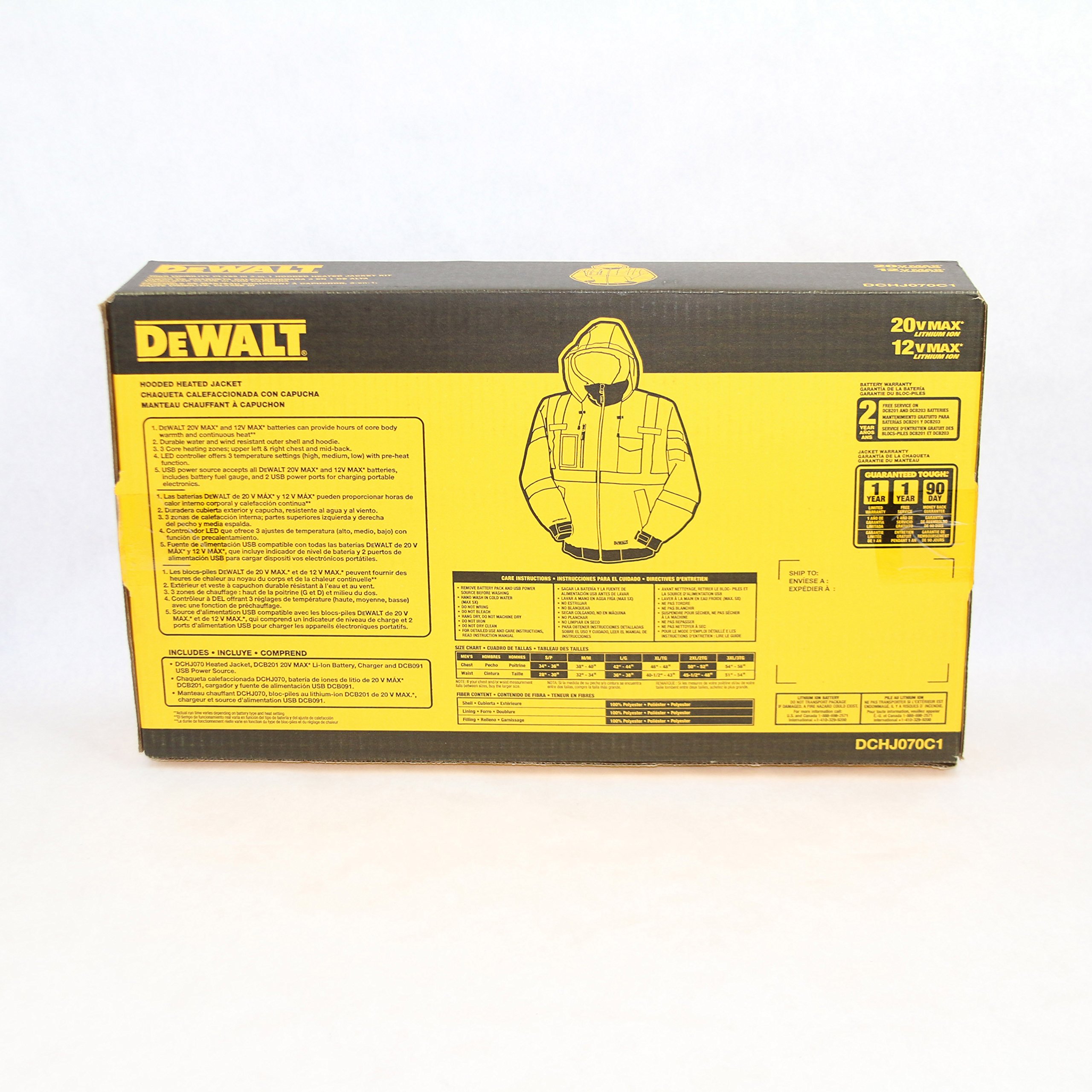 dewalt-dchj070c1-l-20v-12v-max-high-vis-heated-jacket-kit-large image 4