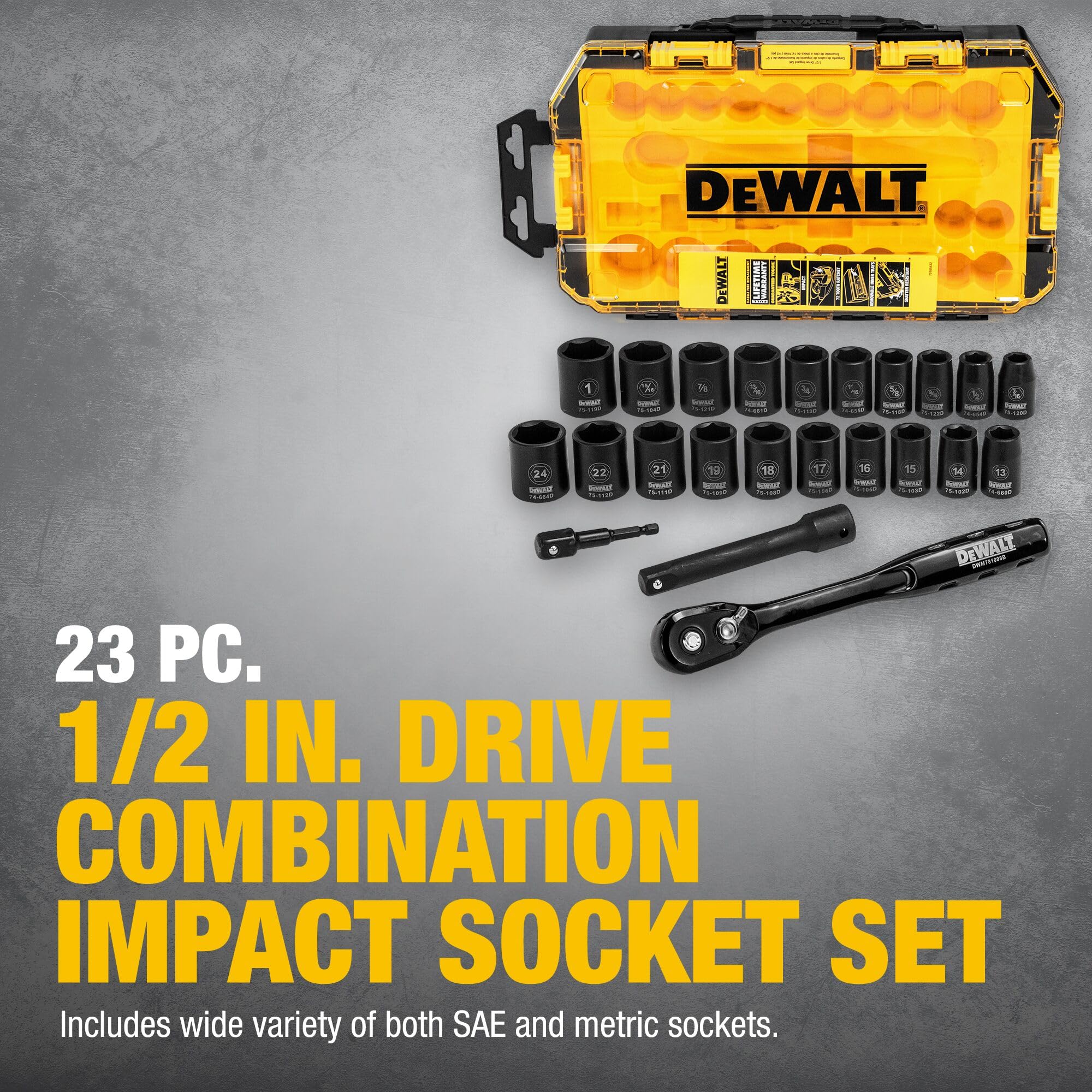 dewalt-dwmt74739-1-2-drive-impact-socket-set-23-piece-metric-sae-with-ratchet image 7