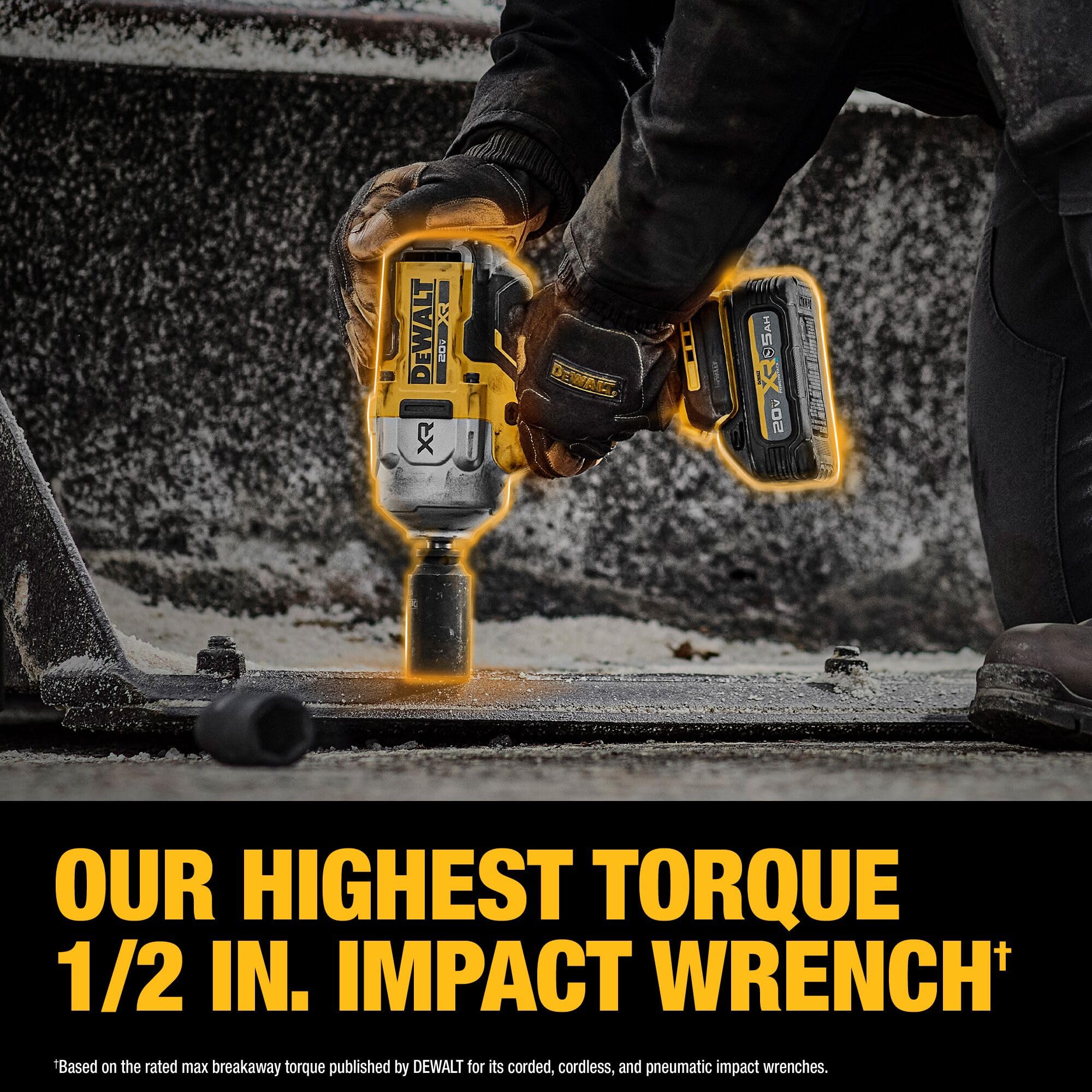 dewalt-20v-max-xr-dcf961-1-2-inch-impact-wrench-kit-with-hog-ring-anvil image 6