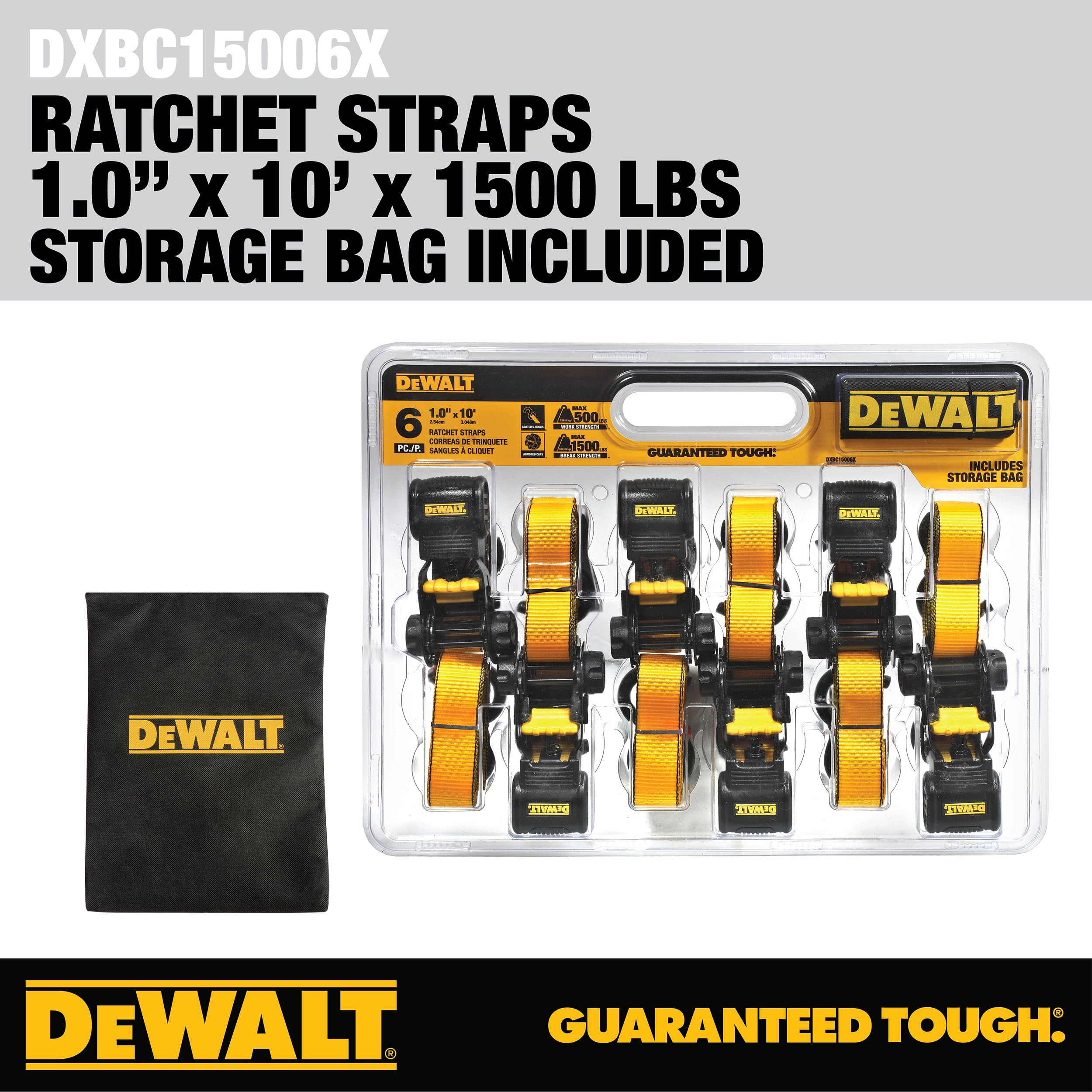 dewalt-dxbc15006x-1-x-10-ratchet-tie-down-straps-6-pack-500-lb-swl-1-500-lb-brea image 7
