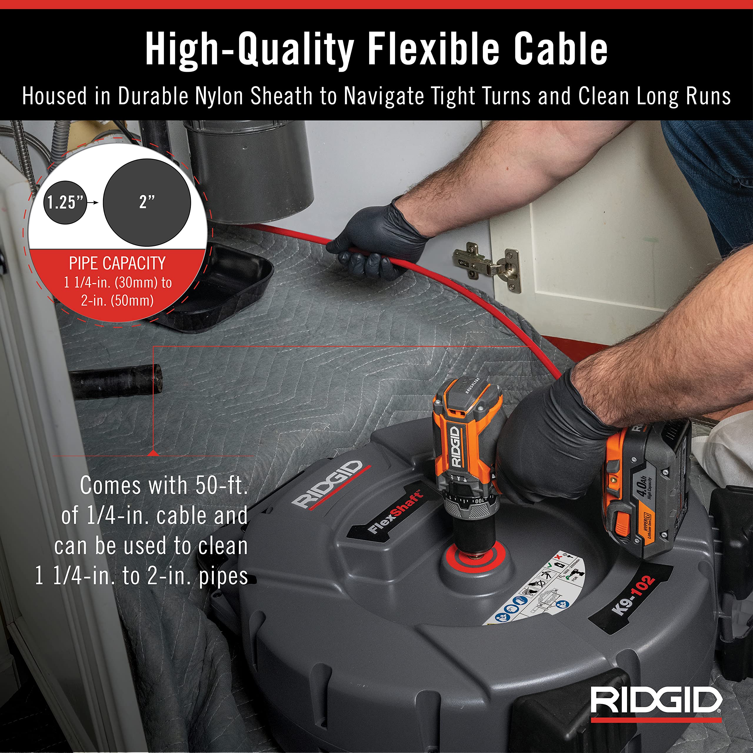 ridgid-k9-102-flexshaft-drain-cleaning-machine-kit-64263-for-1-1-4-2-in-pipes image 6