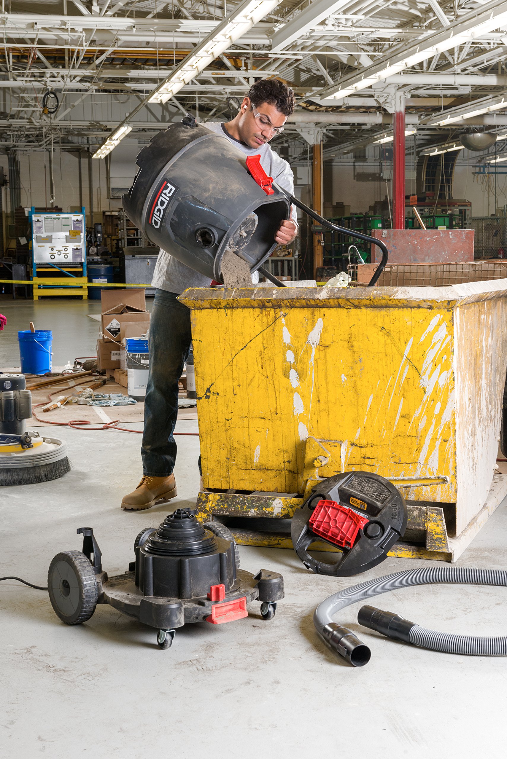 ridgid-50338-1650rv-16-gallon-wet-dry-shop-vacuum-with-cart-6-5-peak-hp image 5