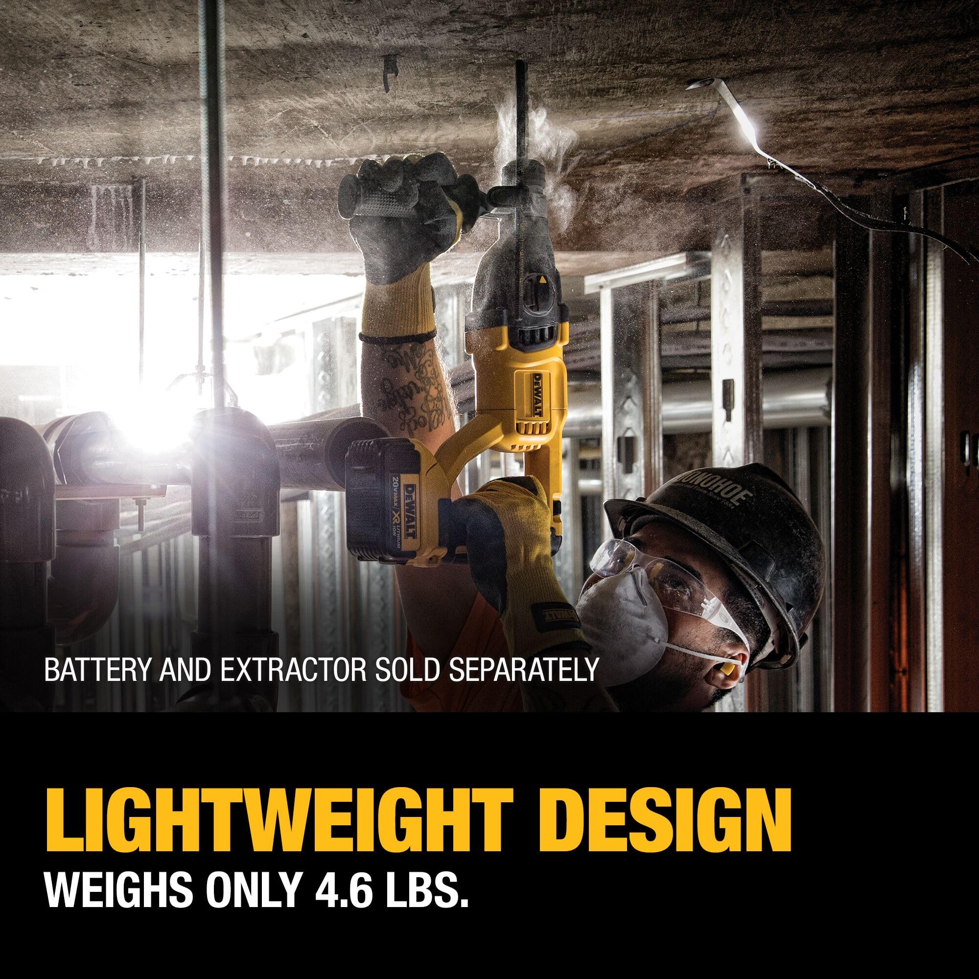 dewalt-dch133b-20v-max-brushless-sds-plus-rotary-hammer-bare image 6