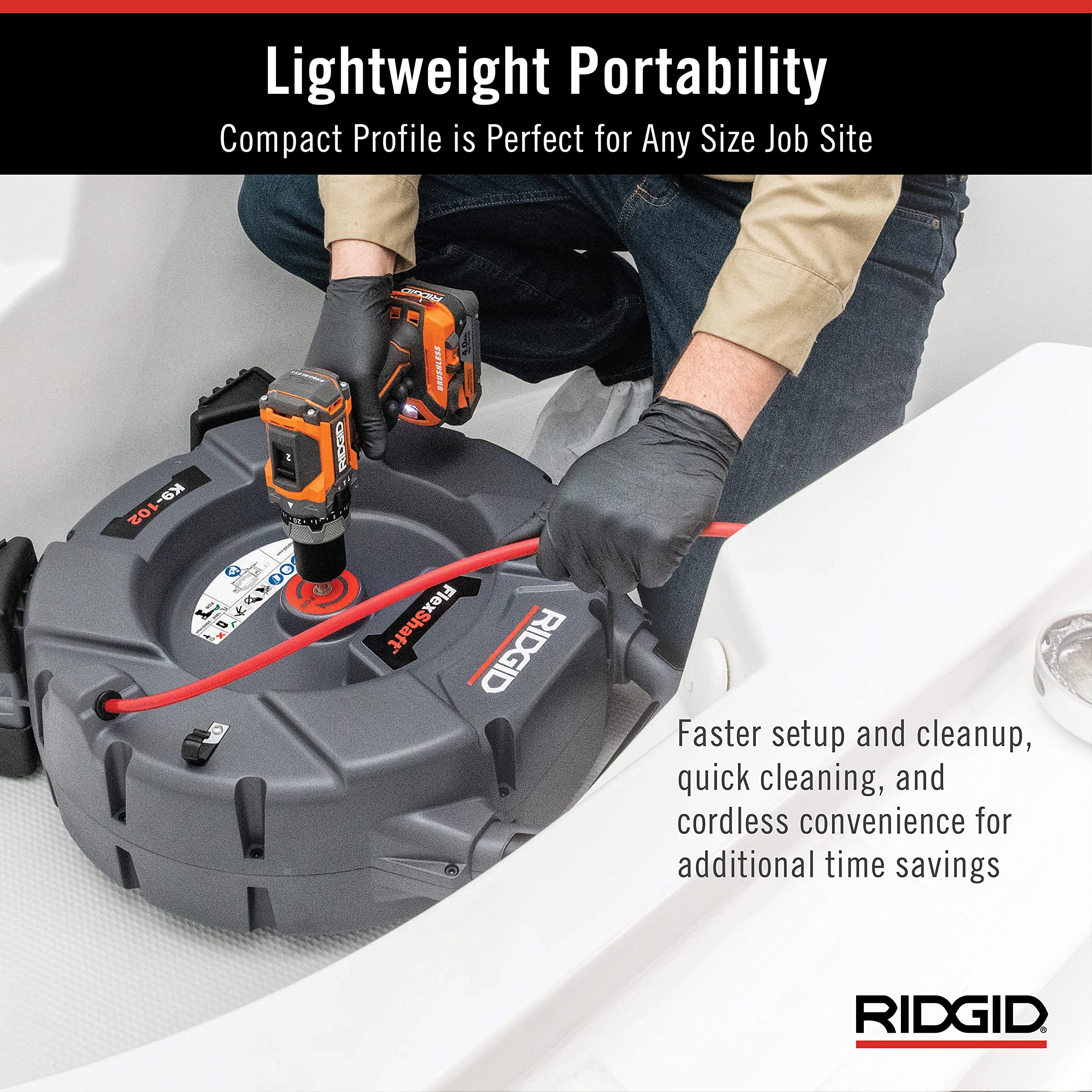 ridgid-k9-102-flexshaft-drain-cleaning-machine-kit-64263-for-1-1-4-2-in-pipes image 3
