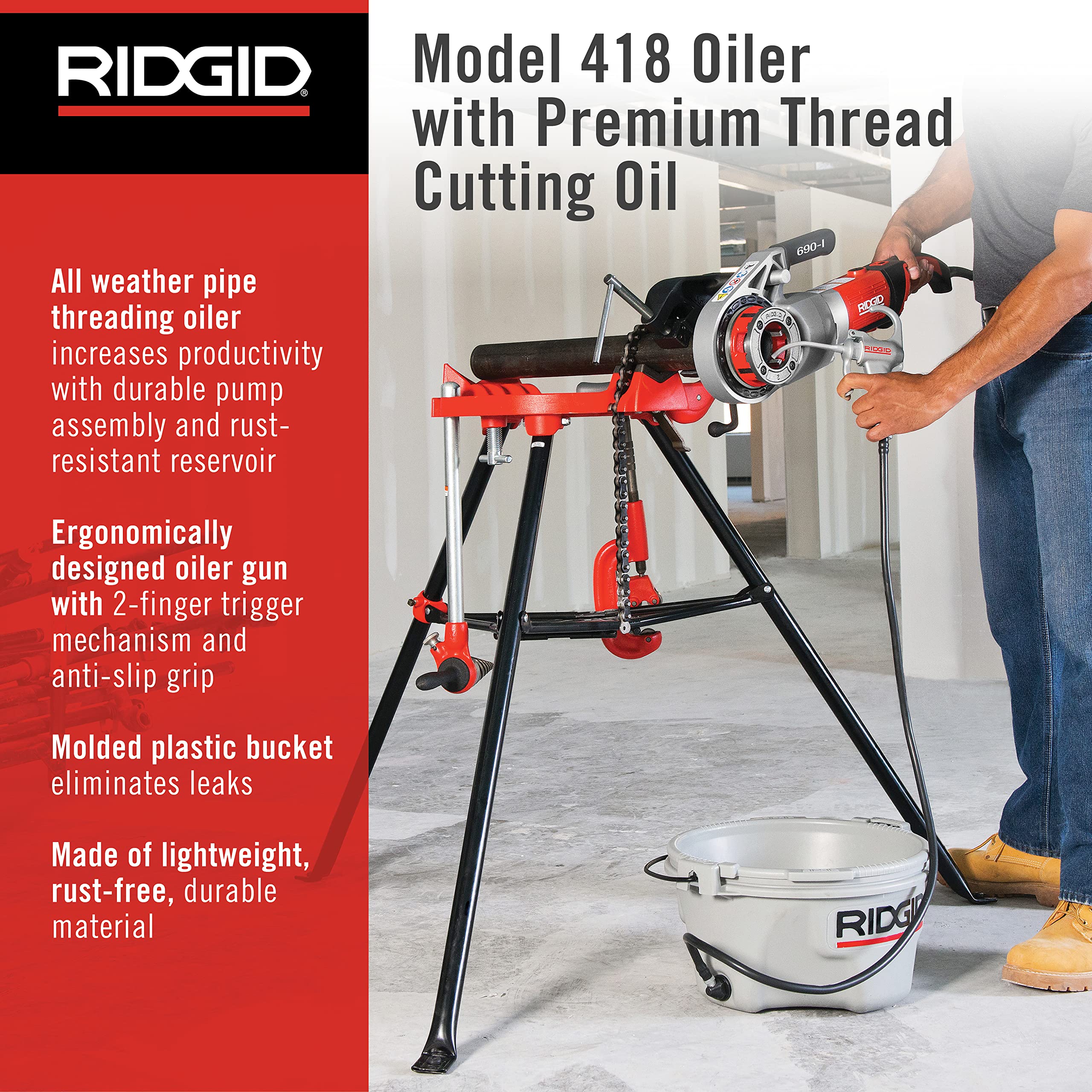 ridgid-418-handheld-oiler-bucket-with-1-gallon-thread-cutting-oil image 2