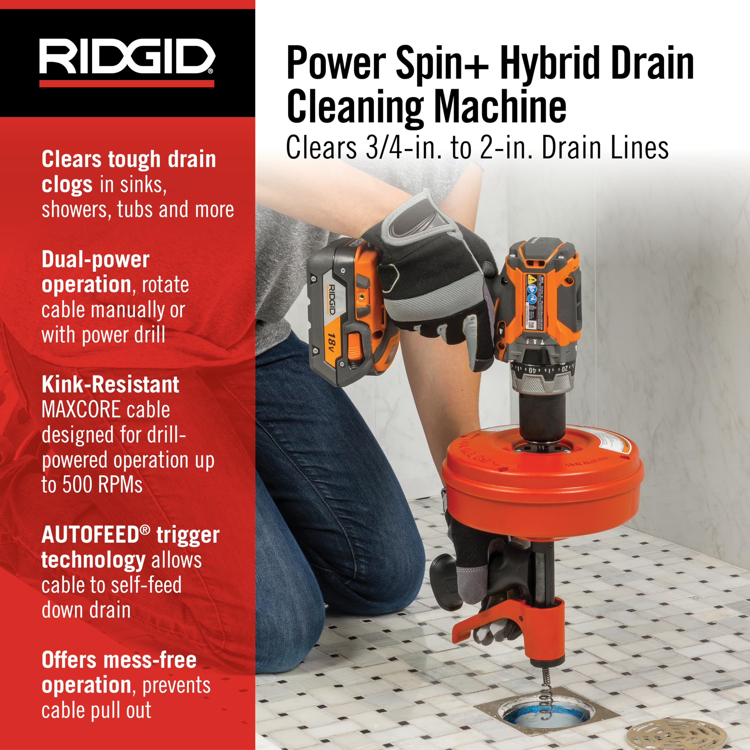 ridgid-57043-power-spin-power-spinner-drain-cleaner image 2