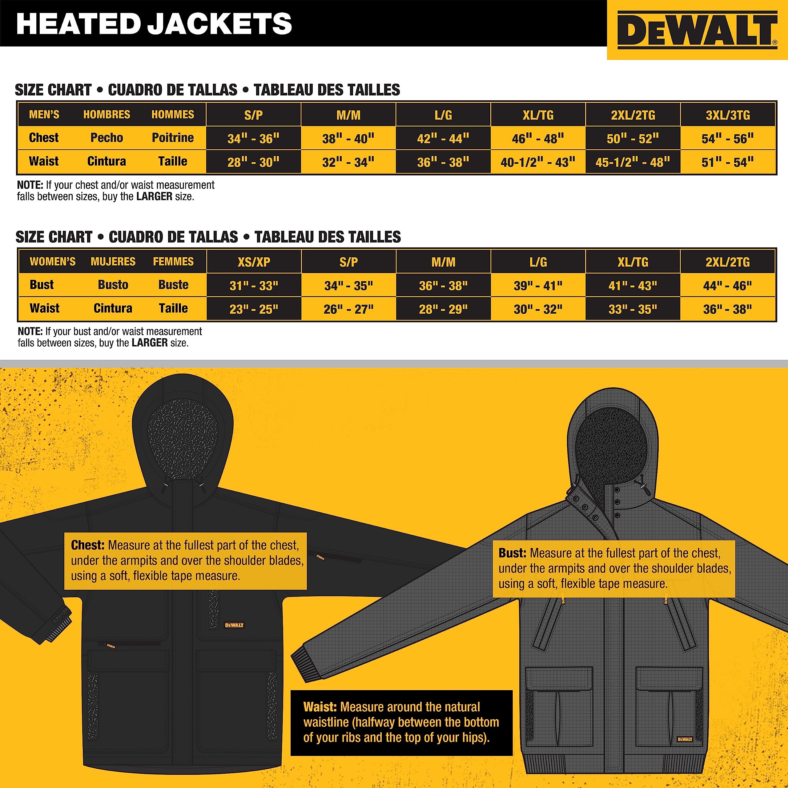 dewalt-dchj066c1-2xl-20v-12v-max-women-s-heated-jacket-kit-black-xx-large image 8