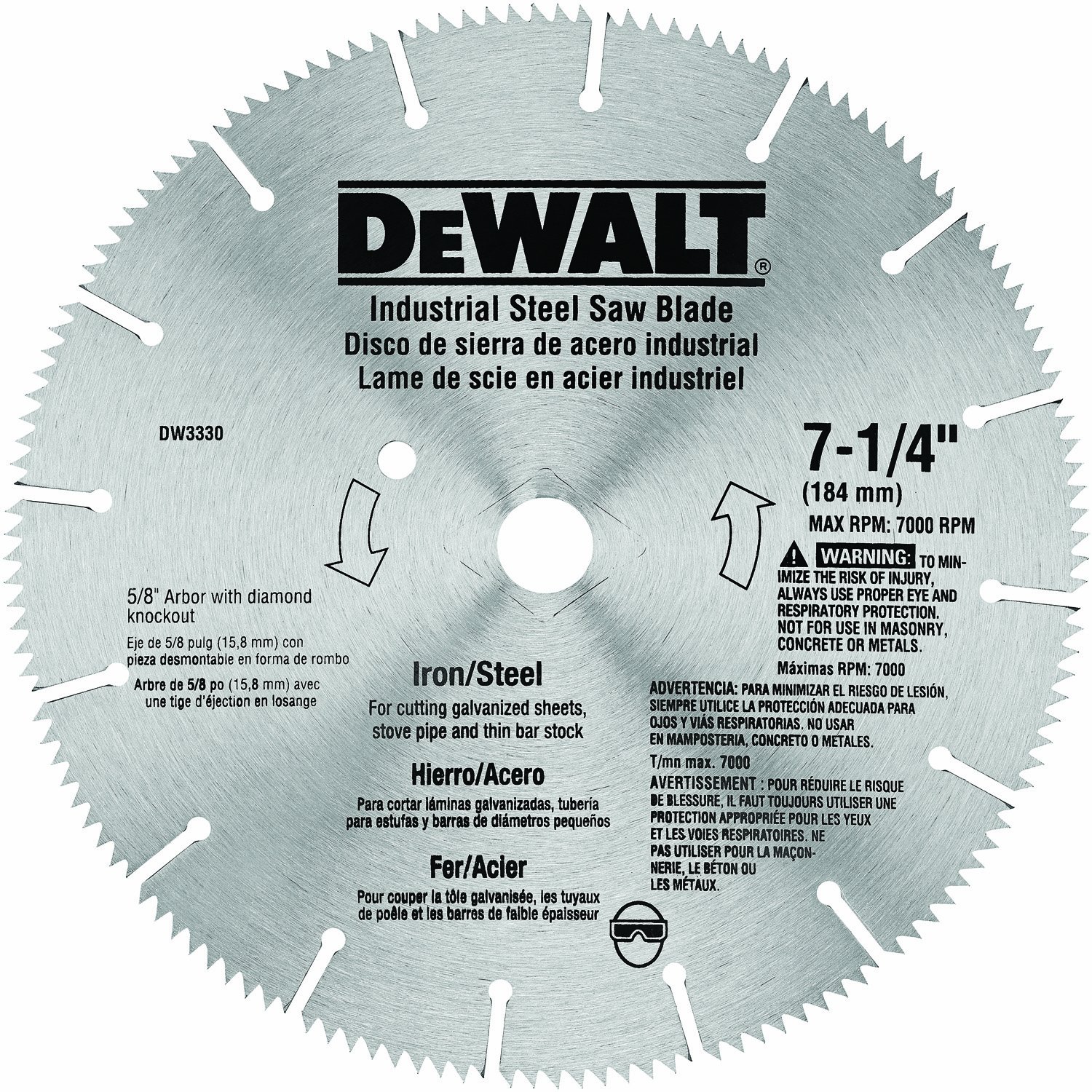 dewalt-dw3330-7-1-4-inch-16-tooth-metal-cutting-circular-saw-blade image 1