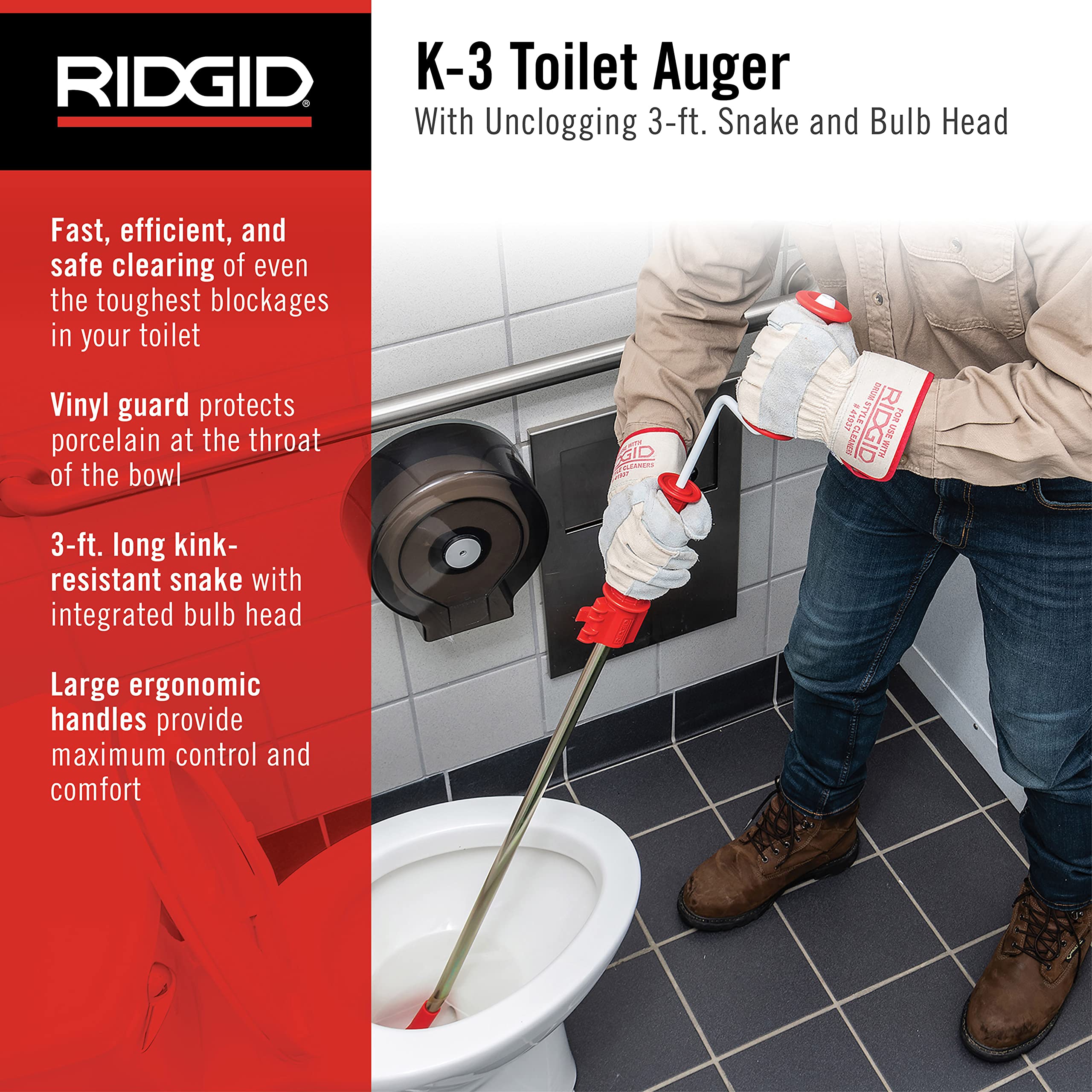 ridgid-k-3-toilet-auger-model-59787-3-foot-snake-with-bulb-head image 2