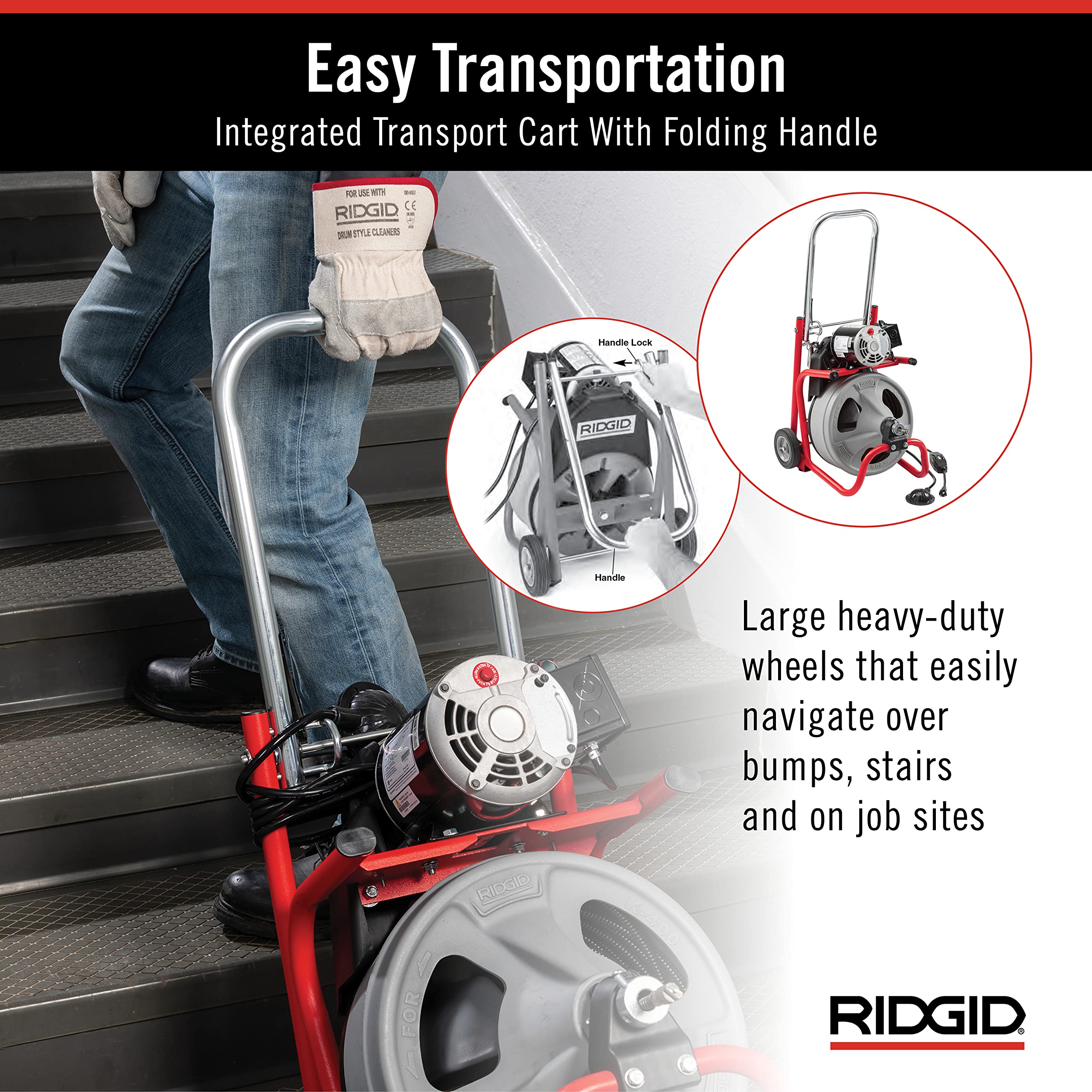 ridgid-k-400-120v-drain-cleaning-drum-machine-kit-with-c-32iw-3-8-in-x-75-ft-cab image 3