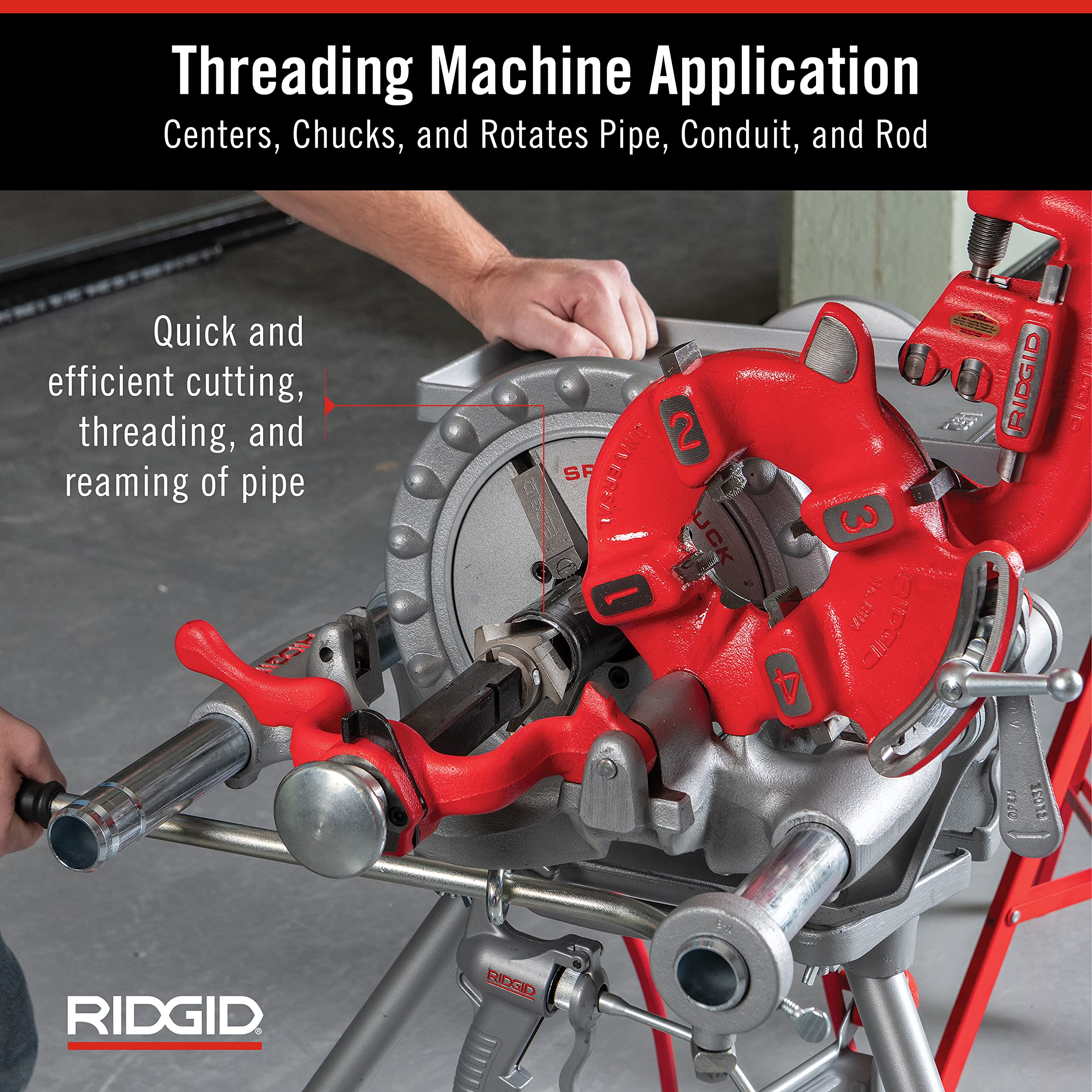 ridgid-300-power-drive-complete-pipe-threading-machine-15682-38-rpm-with-die-hea image 3