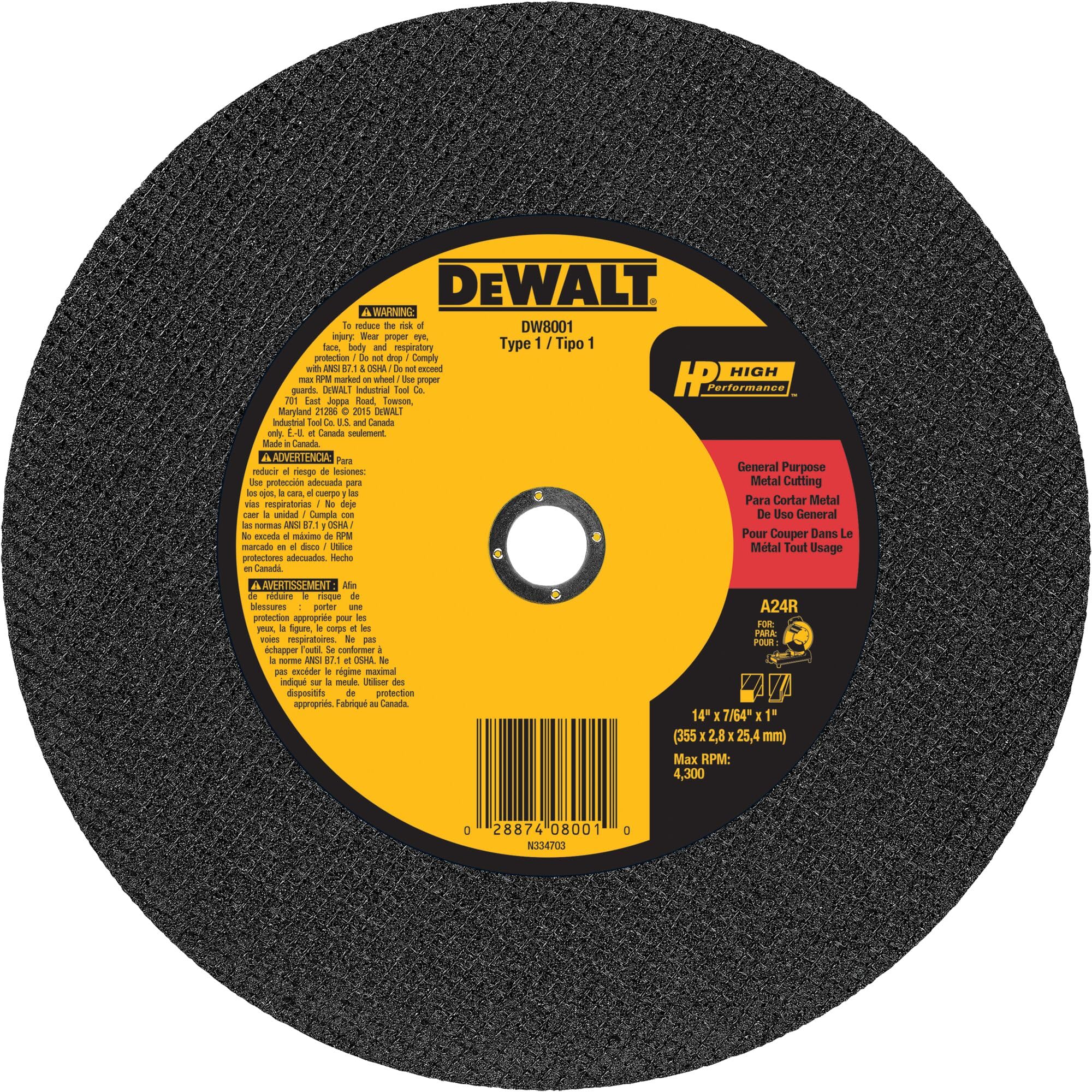 dewalt-dw8004-12-x-7-64-x-1-general-purpose-metal-chop-saw-wheel image 3
