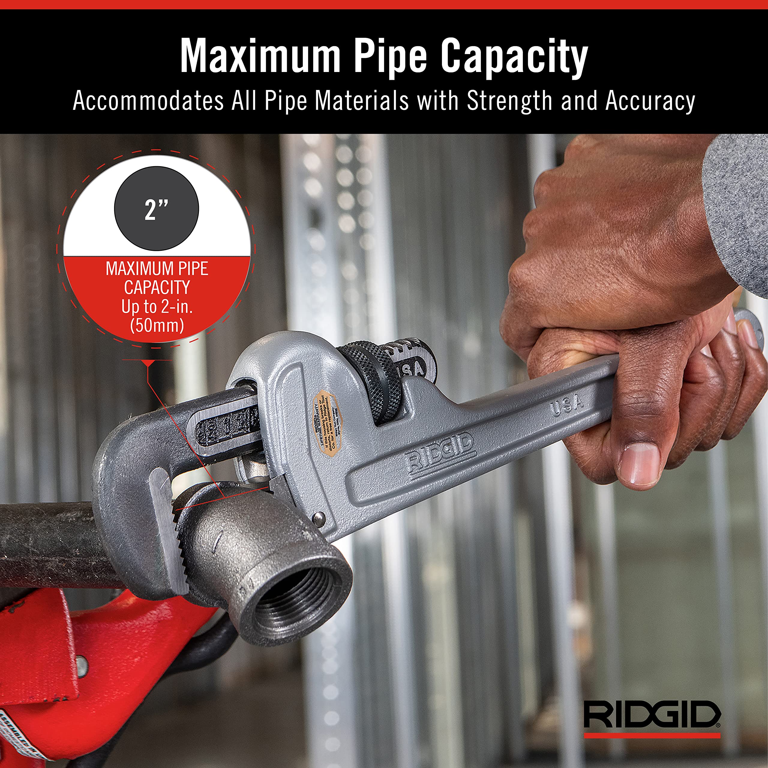 ridgid-31095-model-814-14-inch-aluminum-straight-pipe-wrench image 3