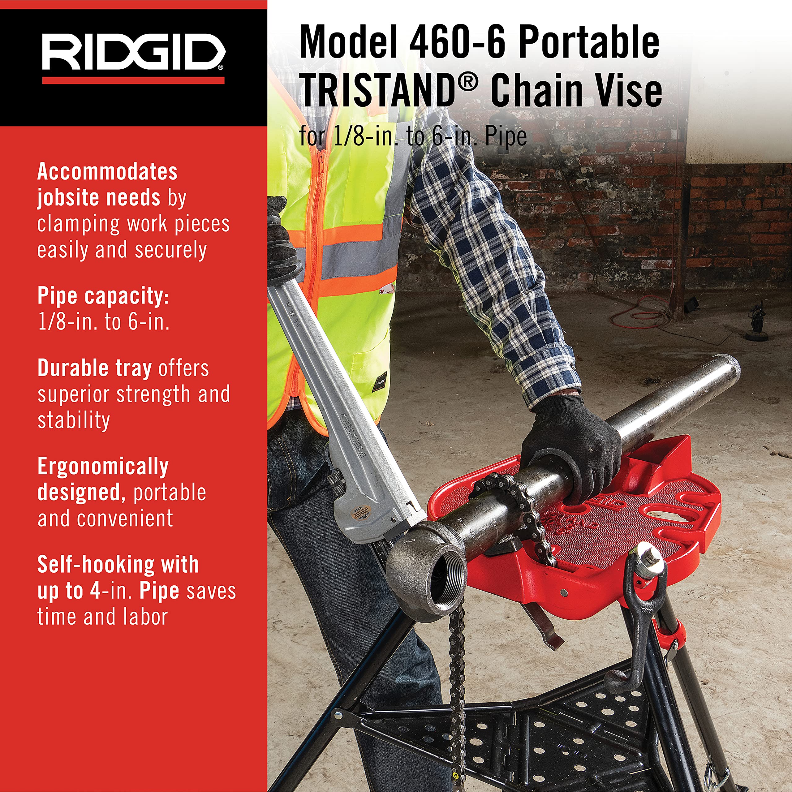 ridgid-36273-portable-tristand-chain-vise-red image 2